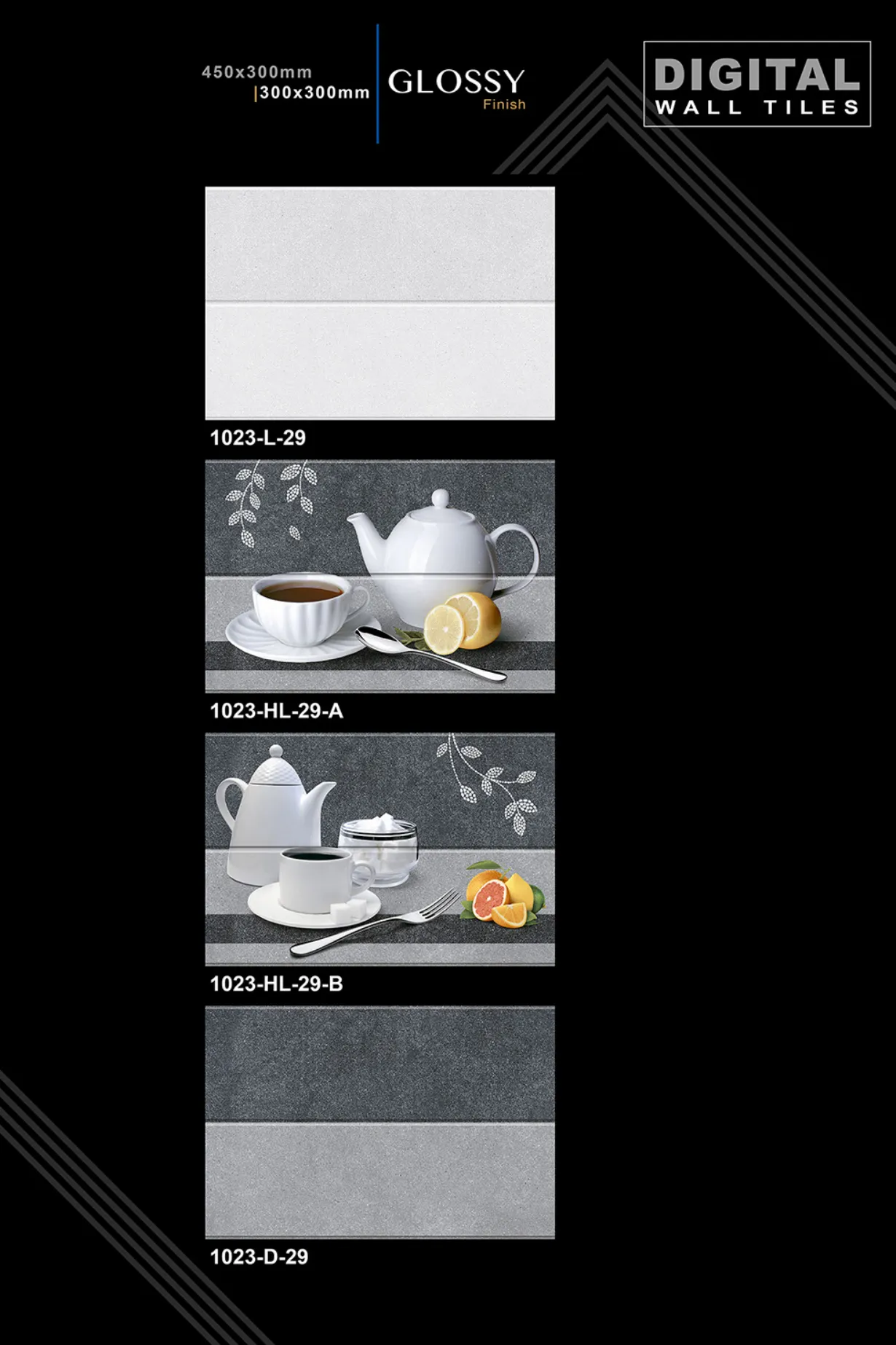 12 X 18 New Kitchen - Design 45 - 300x450mm Glossy