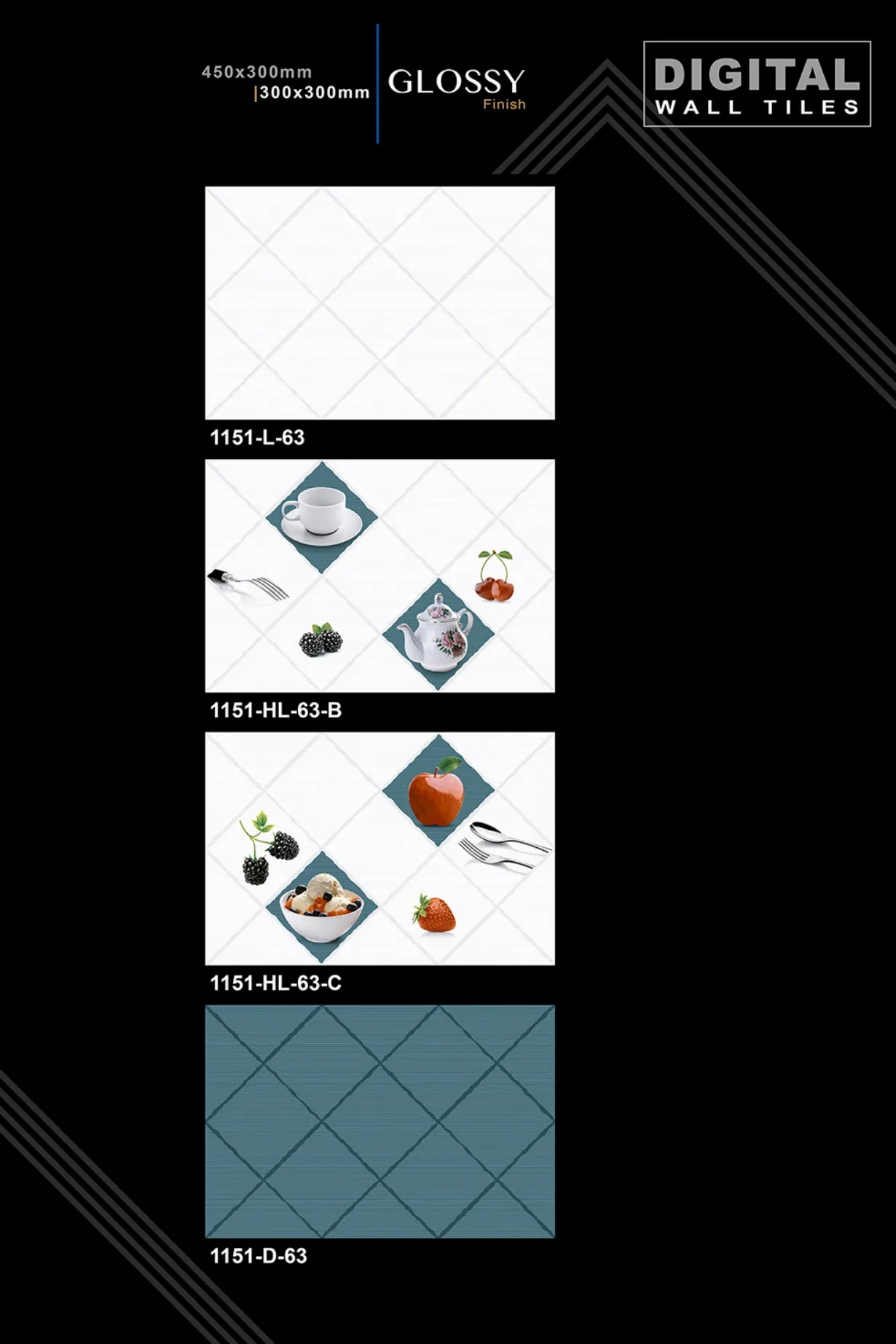 12 X 18 New Kitchen - Design 52 - 300x450mm Glossy