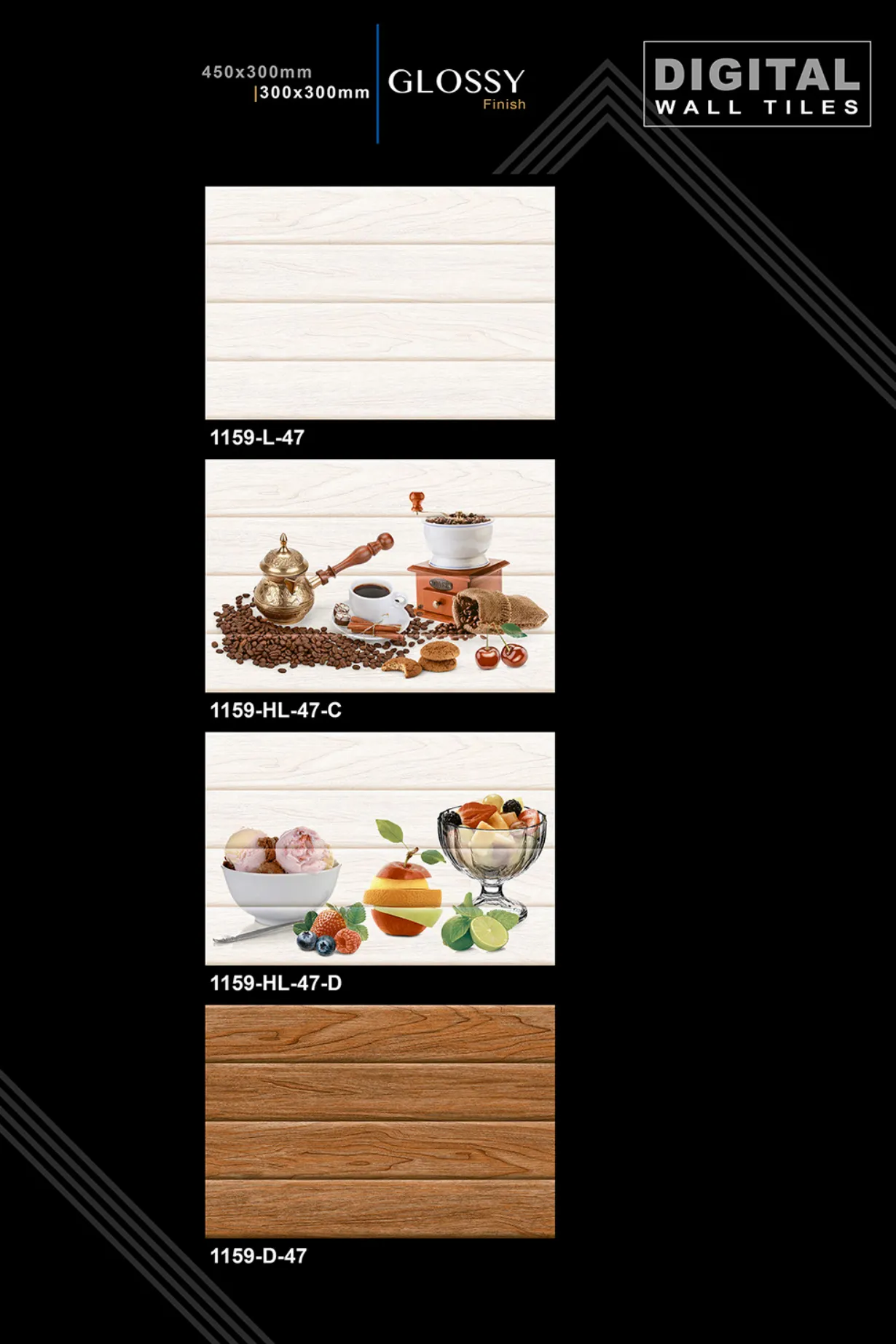 12 X 18 New Kitchen - Design 54 - 300x450mm Glossy