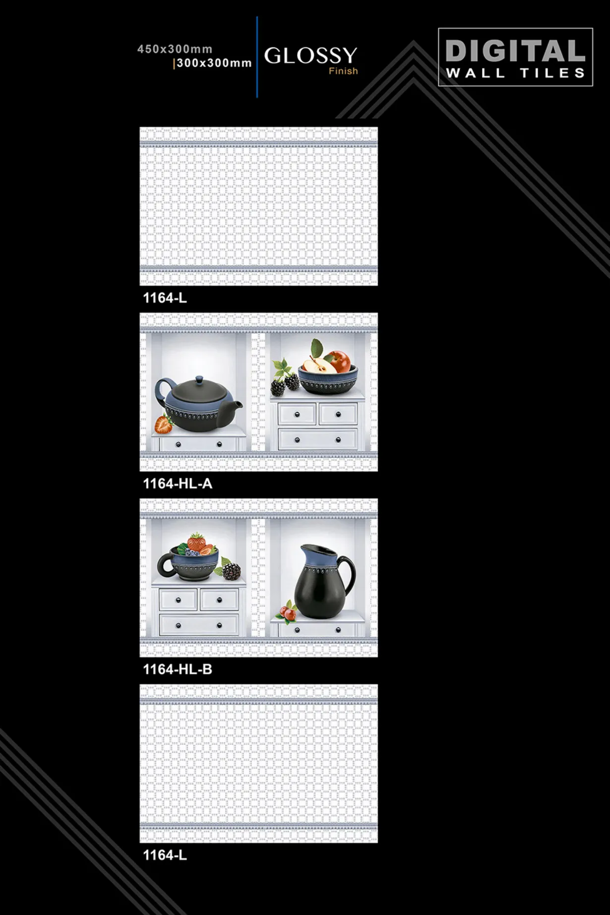 12 X 18 New Kitchen - Design 56 - 300x450mm Glossy