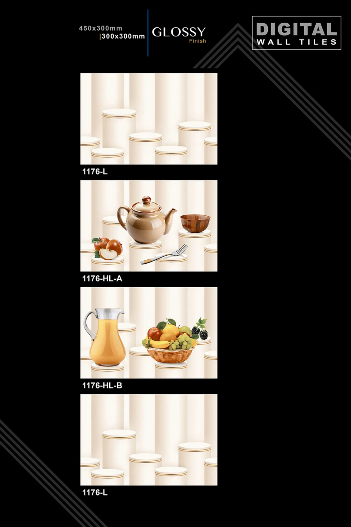 12 X 18 New Kitchen - Design 61 - 300x450mm Glossy
