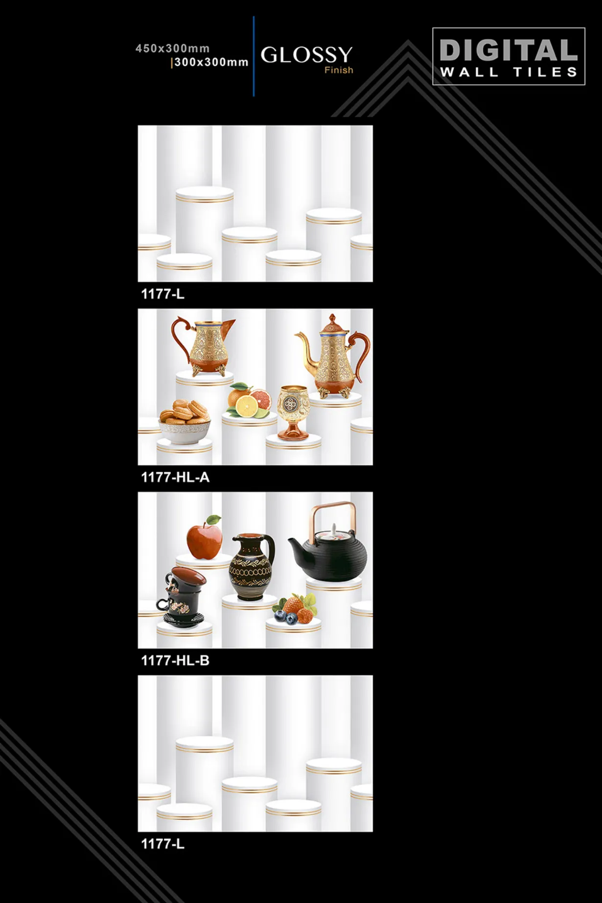 12 X 18 New Kitchen - Design 62 - 300x450mm Glossy