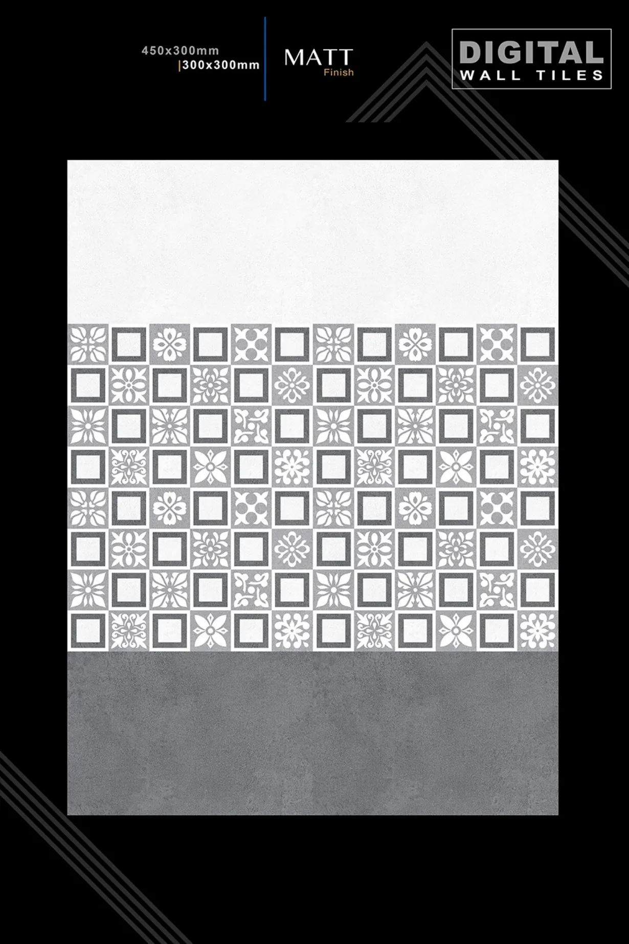 12 X 18 New Matt - Design 9 - 300x450mm Matt