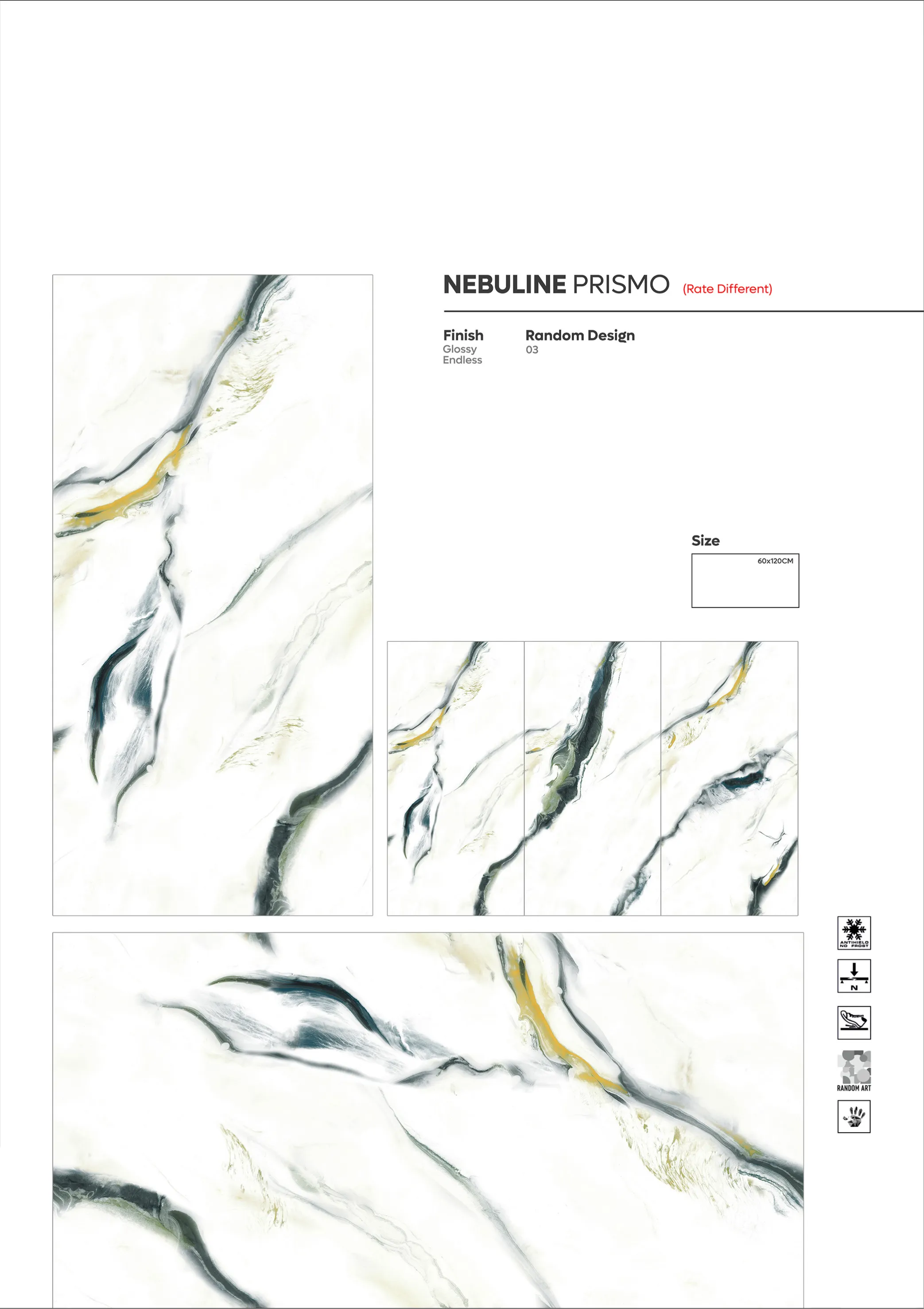 2X4 - new - Design 7 - 600x1200mm Glossy