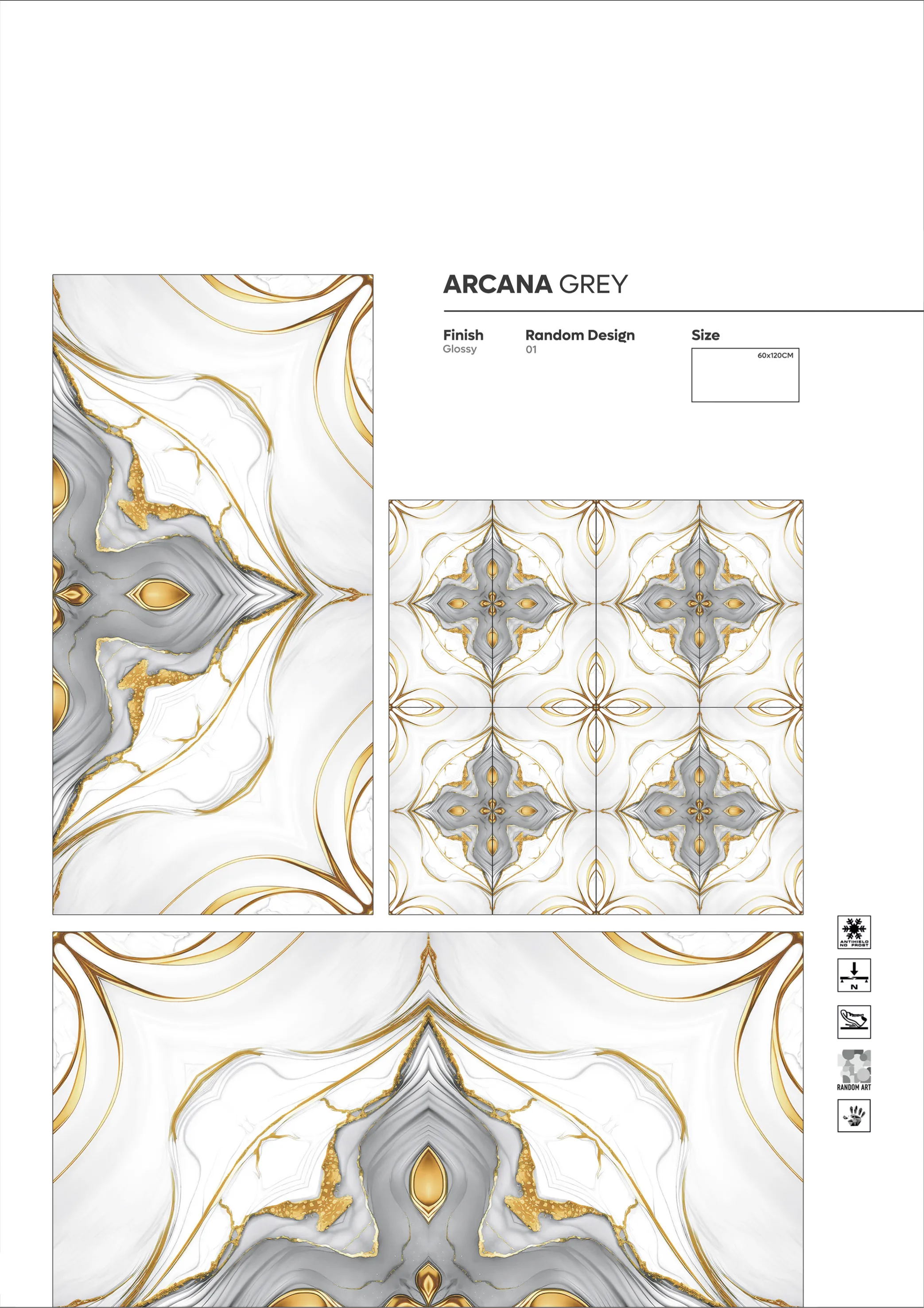 2X4 - new - Design 31 - 600x1200mm Glossy