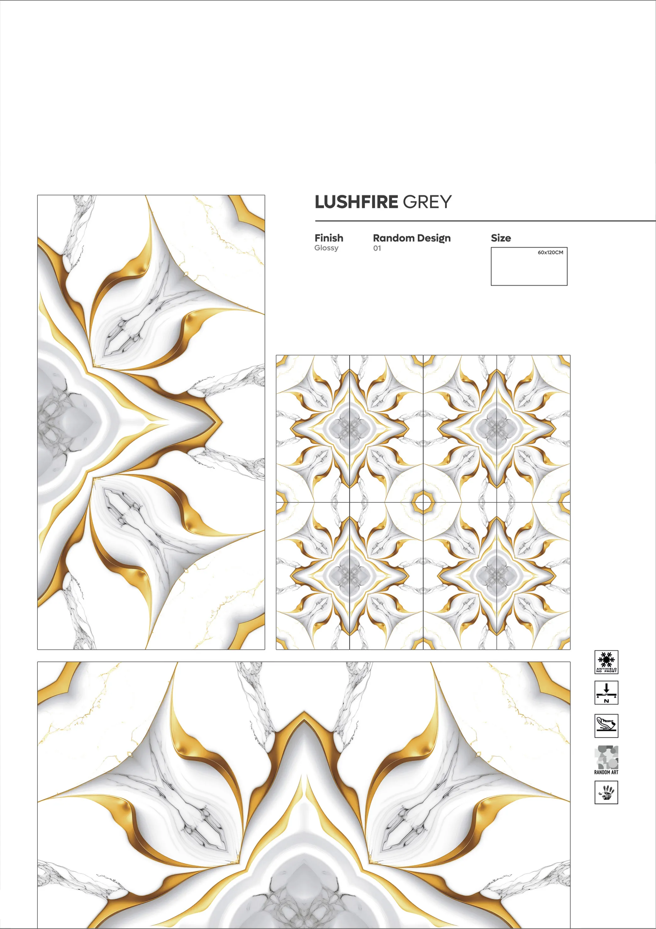 2X4 - new - Design 32 - 600x1200mm Glossy