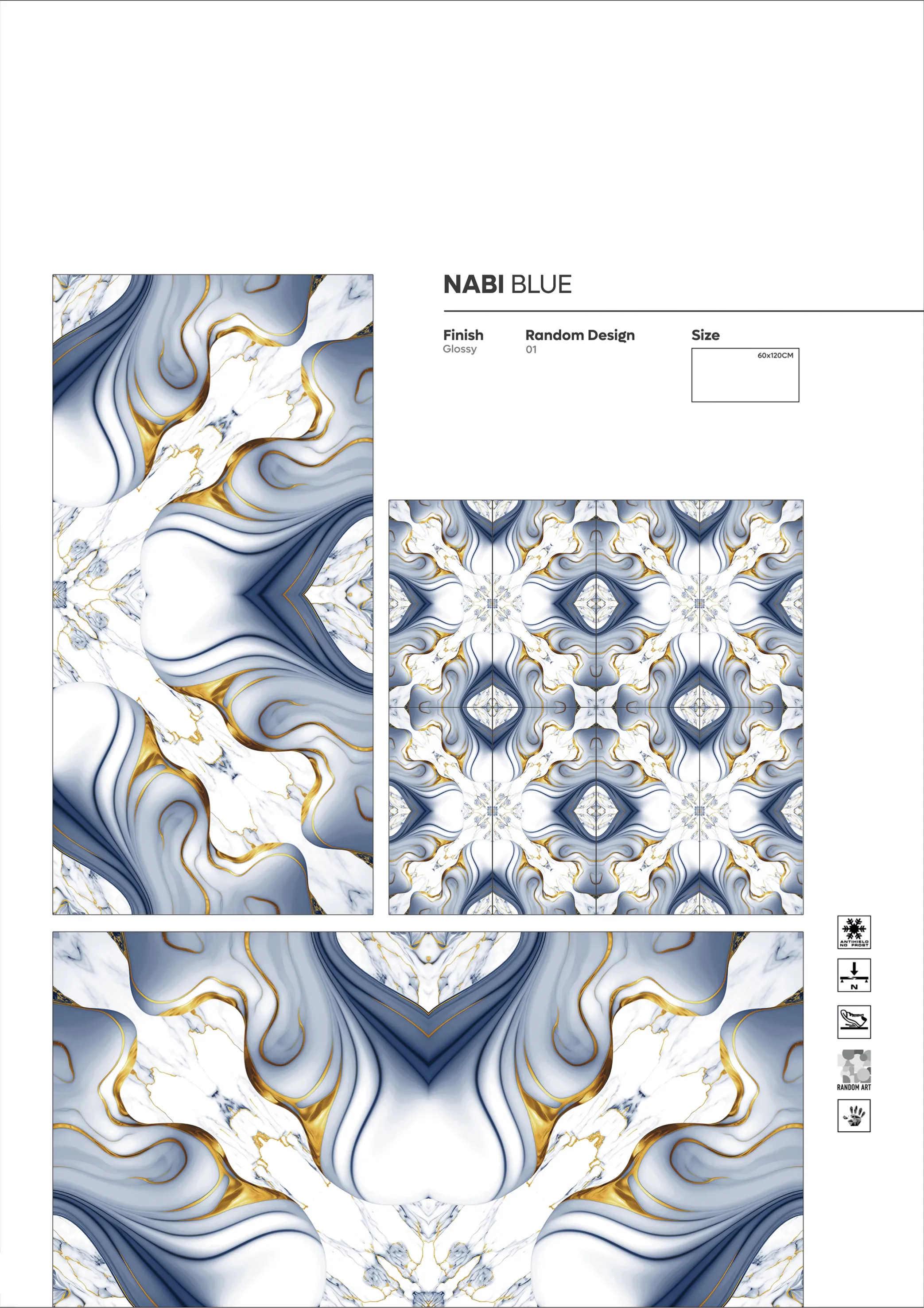 2X4 - new - Design 33 - 600x1200mm Glossy