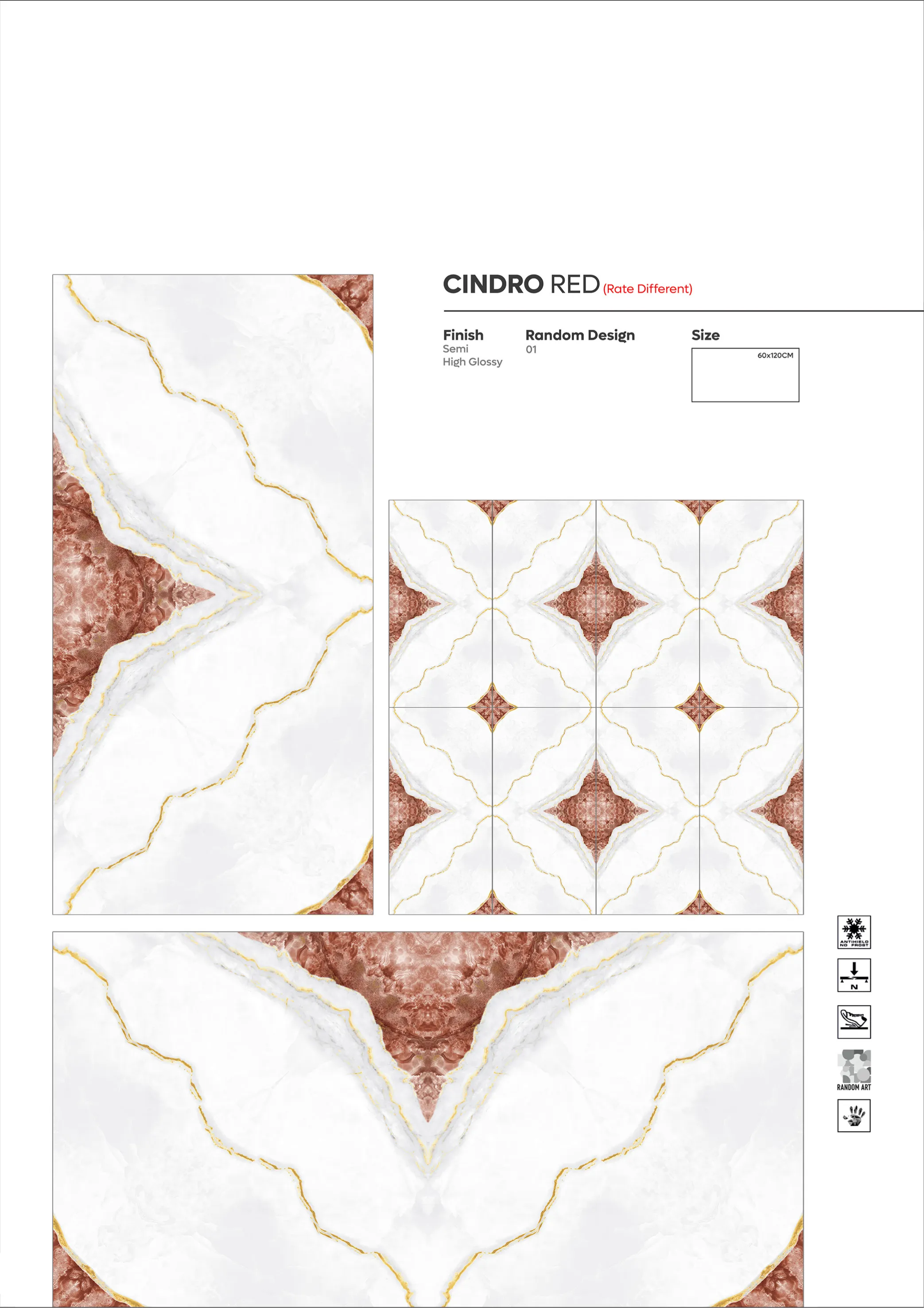 2X4 - new - Design 43 - 600x1200mm Glossy