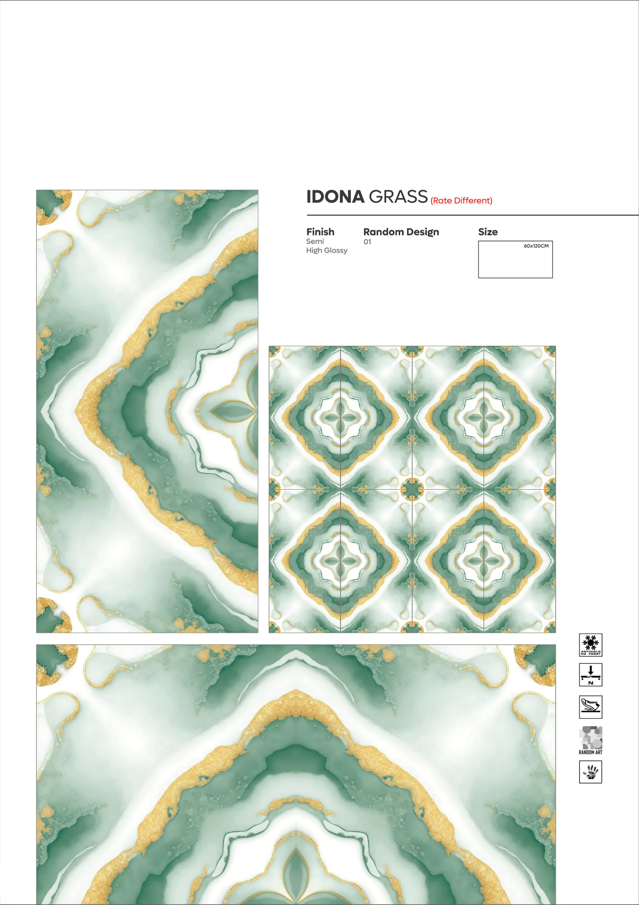 2X4 - new - Design 46 - 600x1200mm Glossy