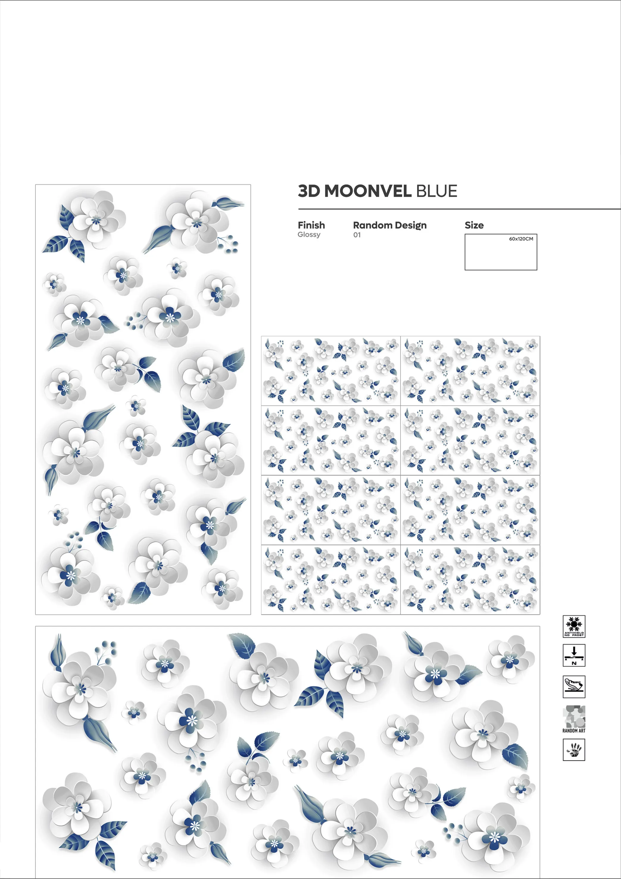 2X4 - new - Design 54 - 600x1200mm Glossy