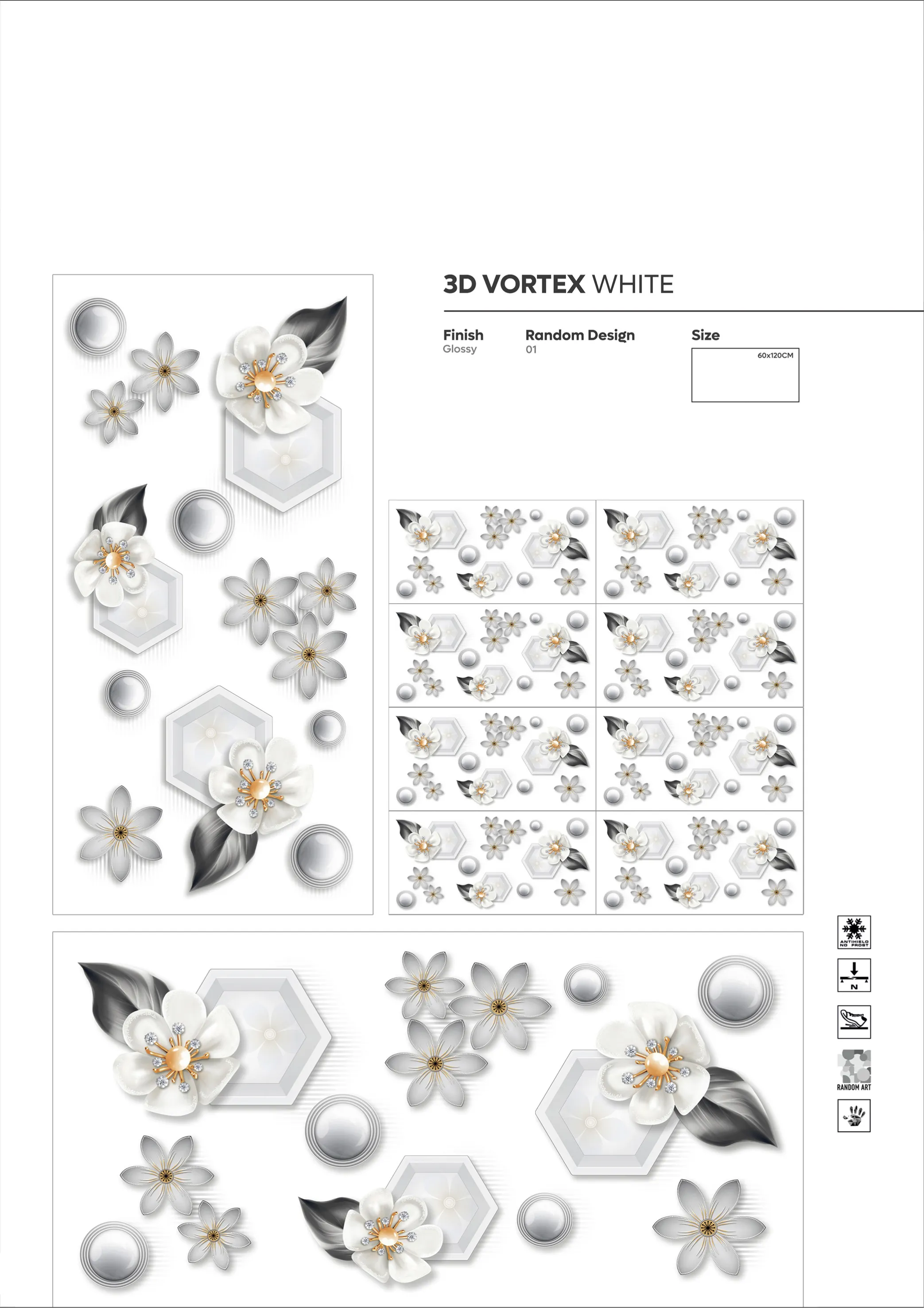 2X4 - new - Design 62 - 600x1200mm Glossy