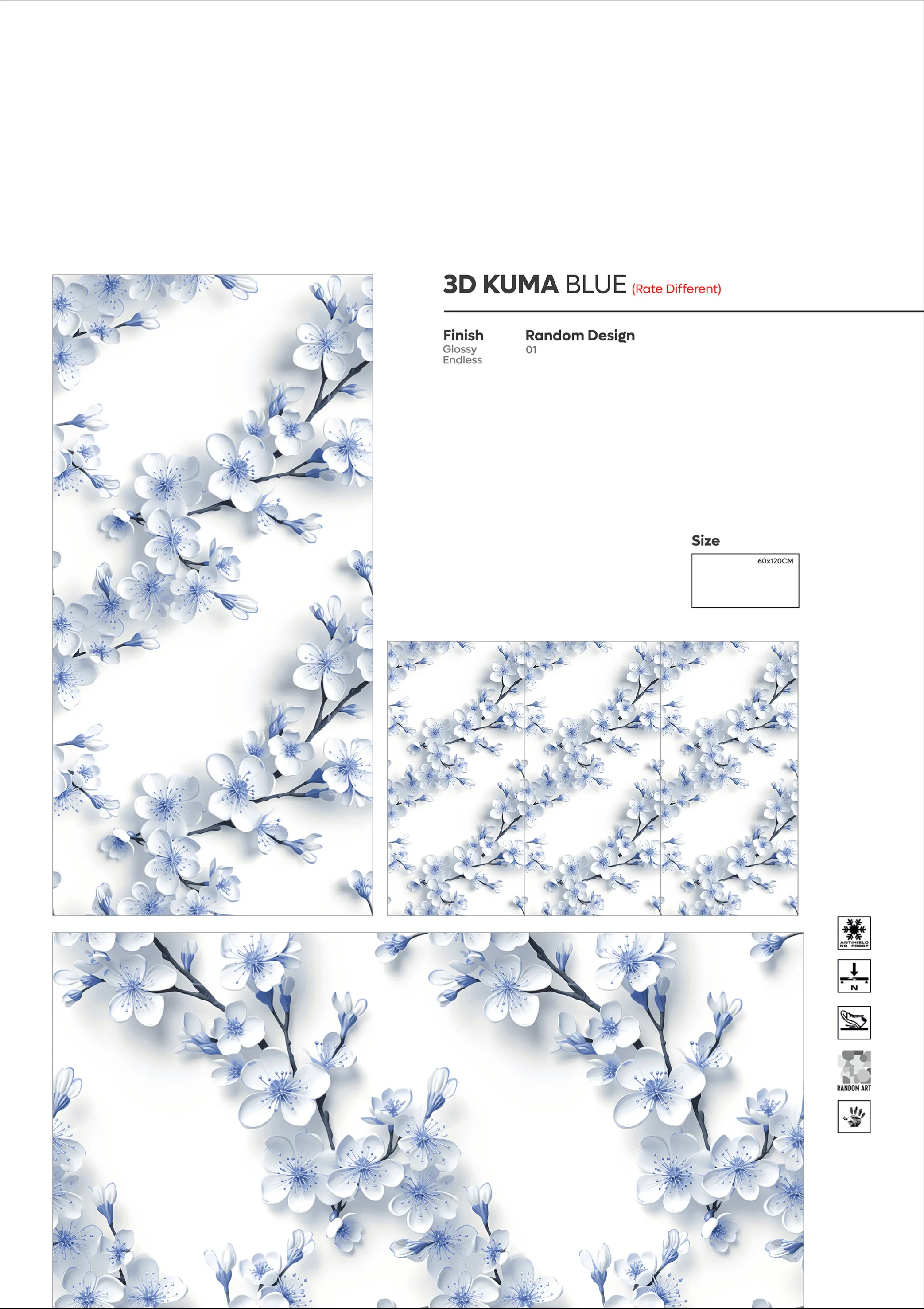 2X4 - new - Design 63 - 600x1200mm Glossy