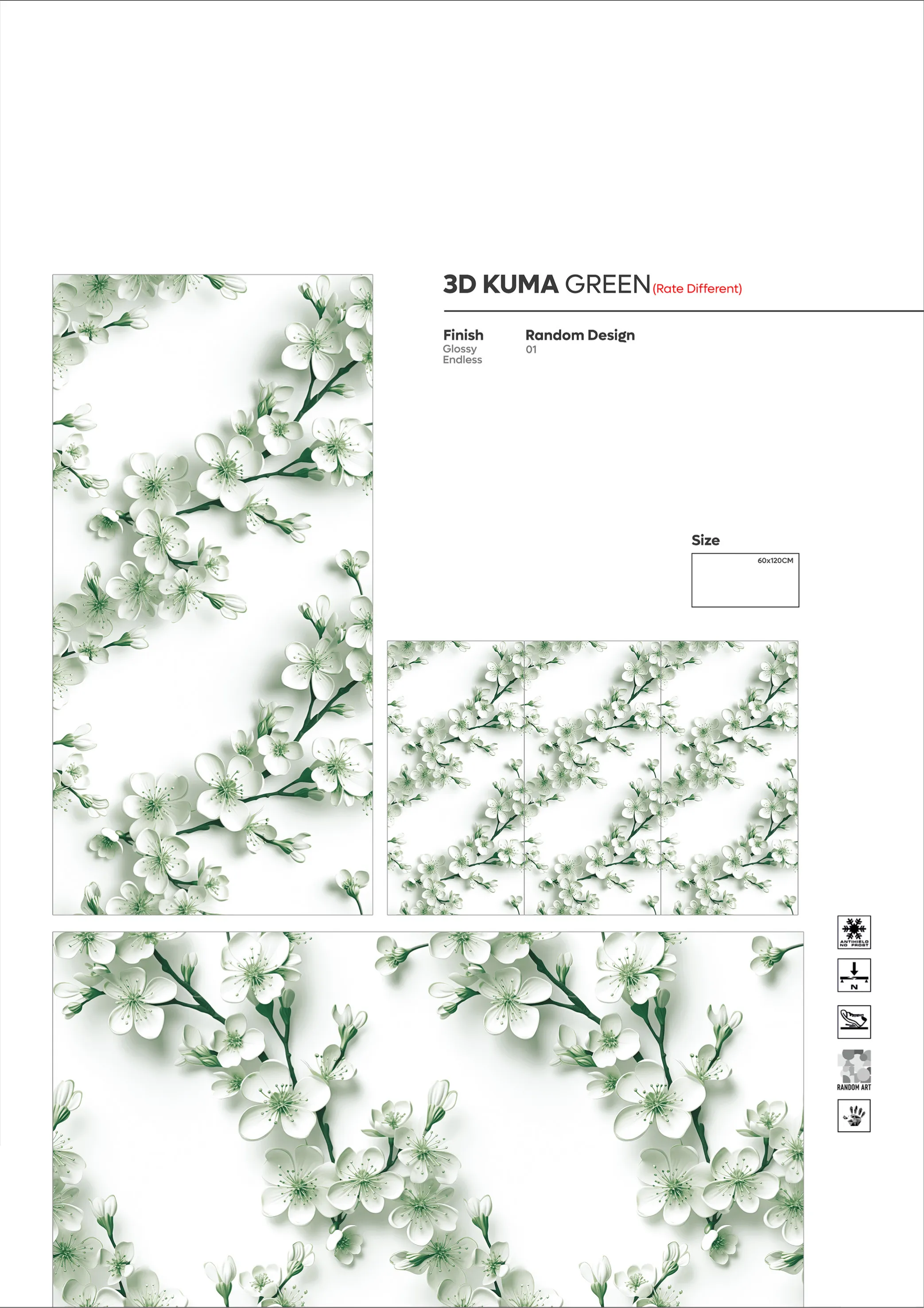 2X4 - new - Design 64 - 600x1200mm Glossy