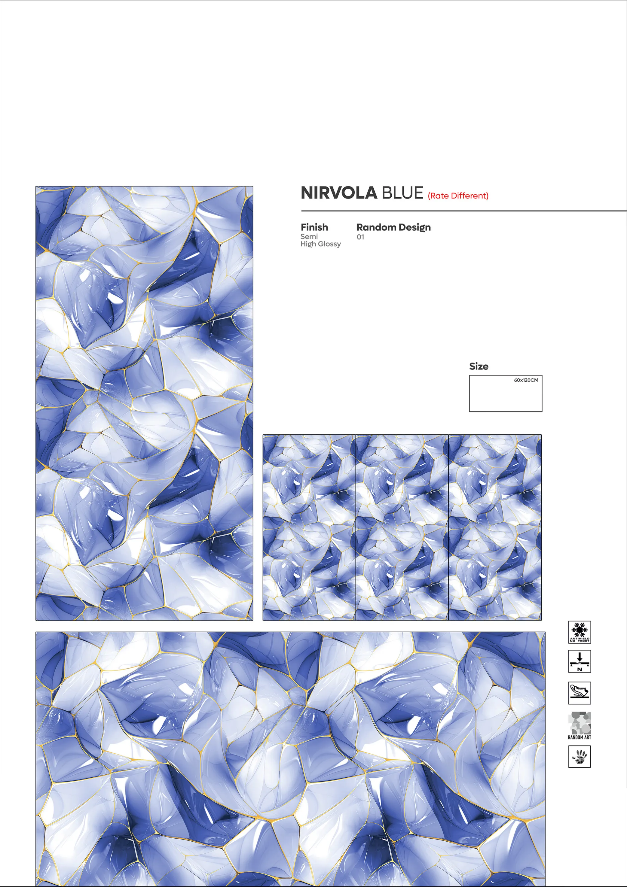 2X4 - new - Design 67 - 600x1200mm Glossy