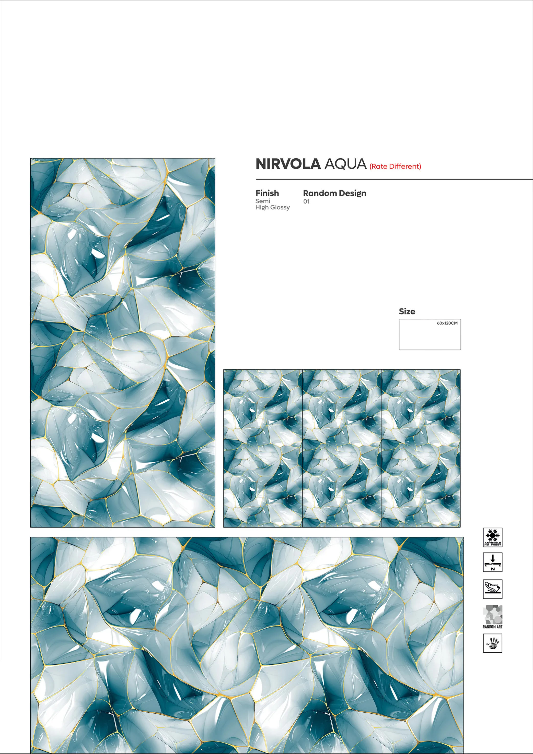 2X4 - new - Design 68 - 600x1200mm Glossy