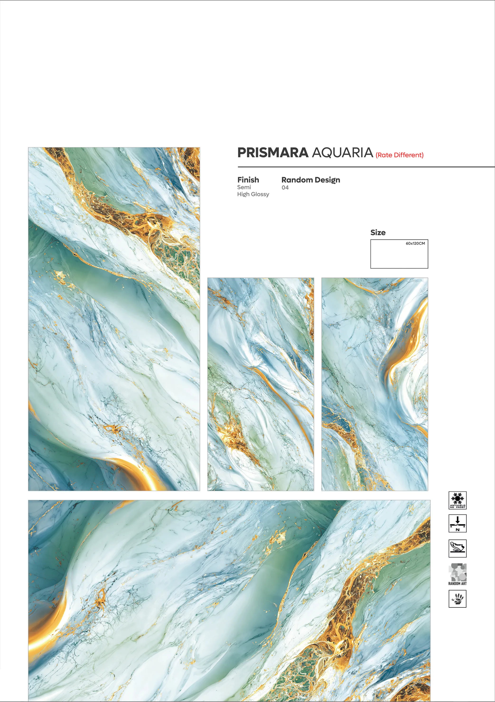 2X4 - new - Design 70 - 600x1200mm Glossy