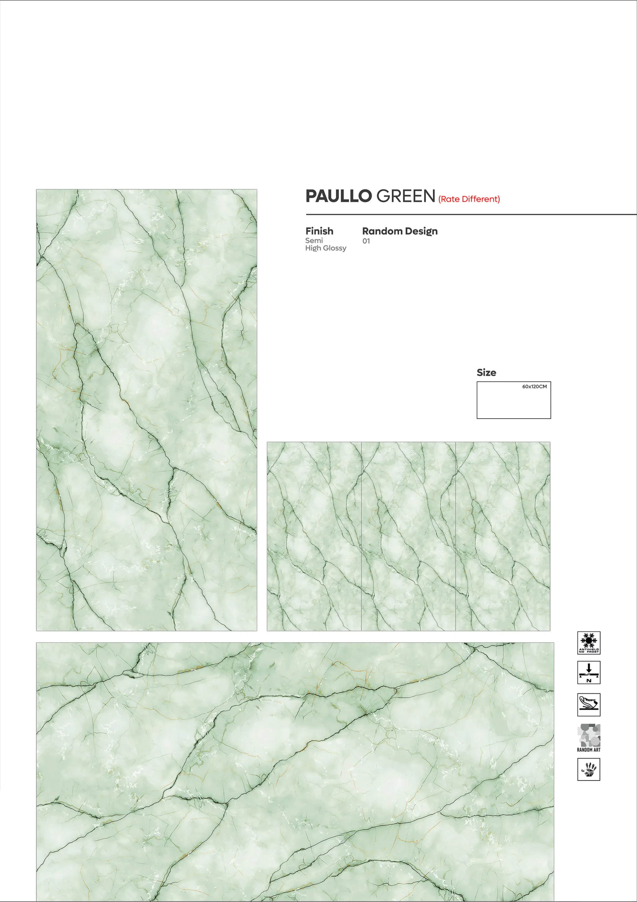2X4 - new - Design 72 - 600x1200mm Glossy