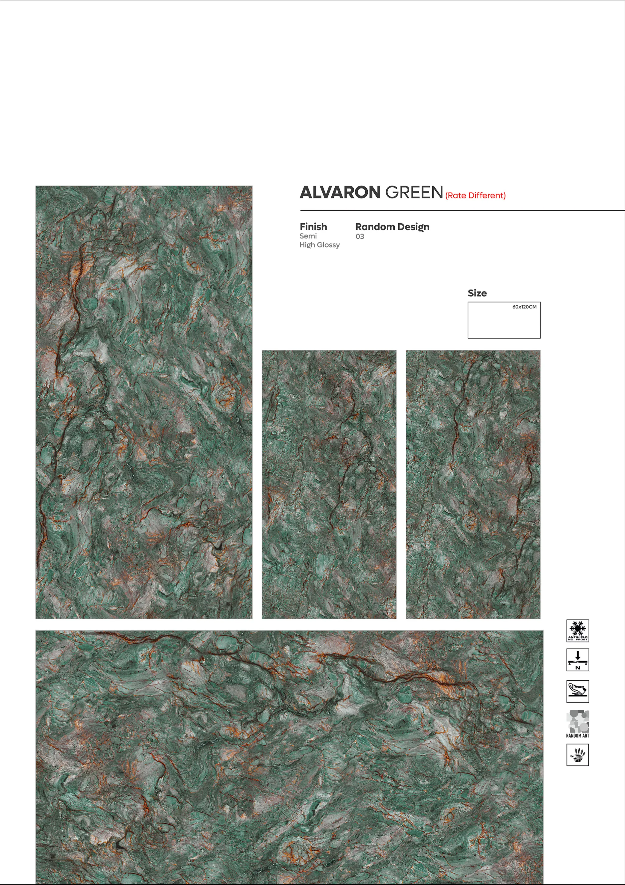 2X4 - new - Design 85 - 600x1200mm Glossy