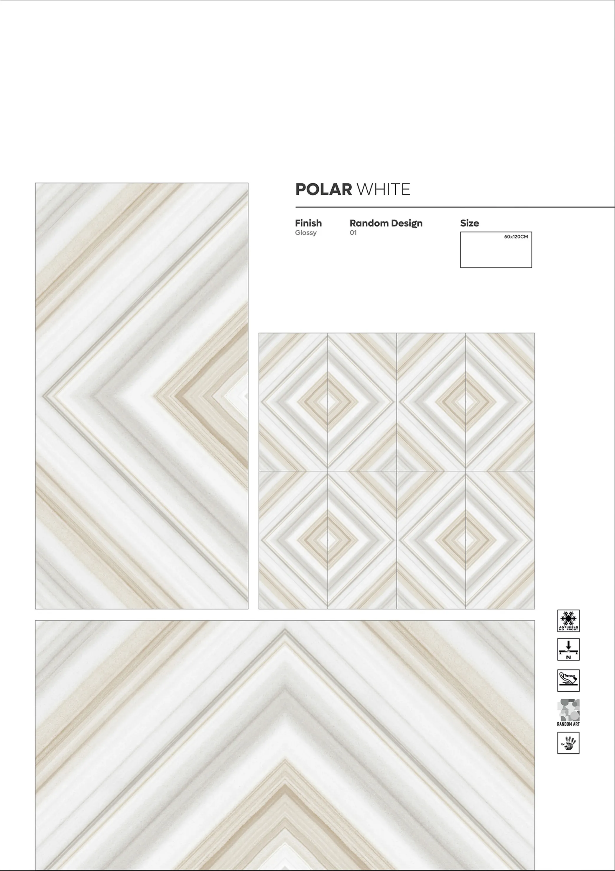 BOOK MATCH AND 3D - Design 5 - 600x1200mm Bookmatch