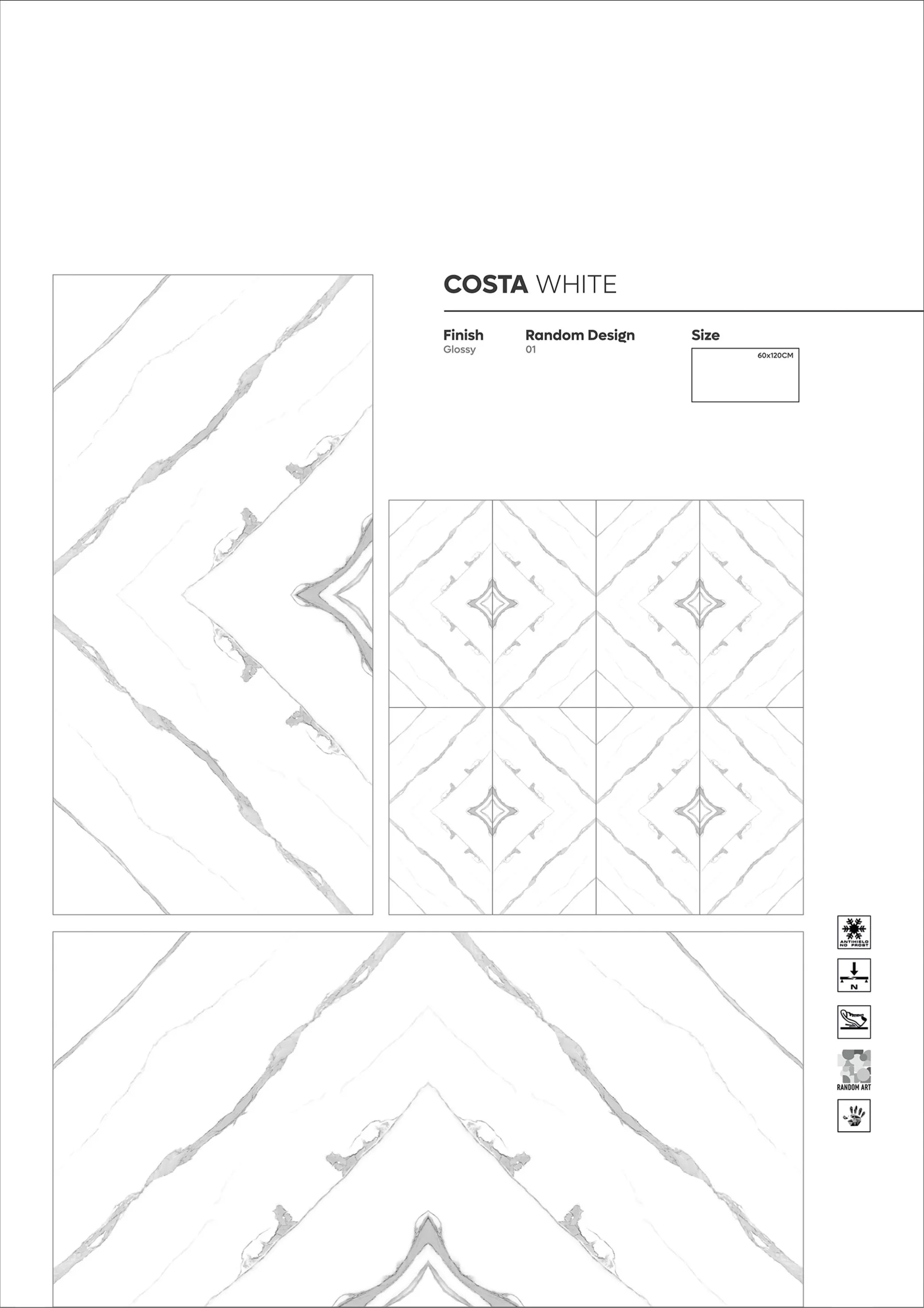 BOOK MATCH AND 3D - Design 7 - 600x1200mm Bookmatch
