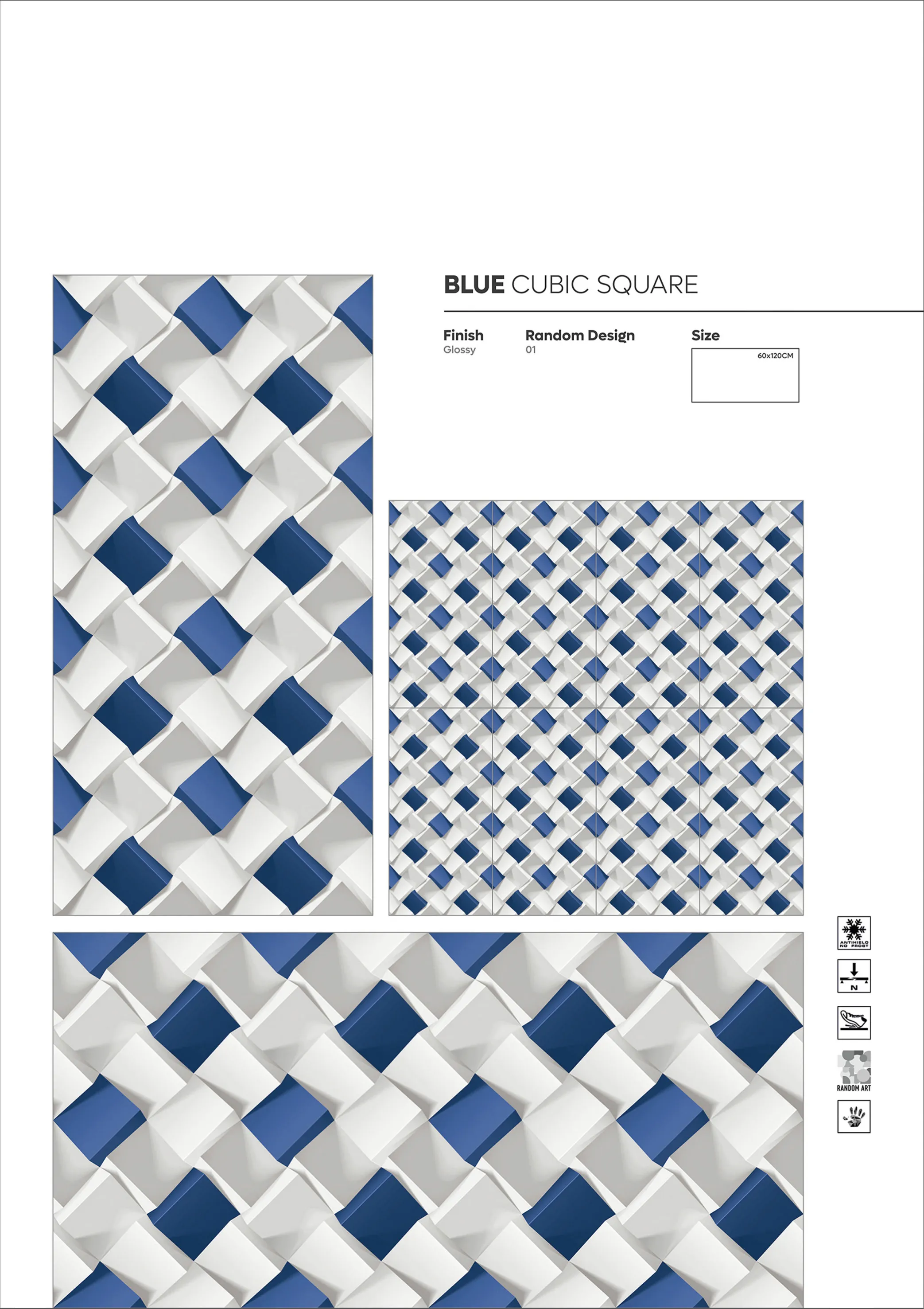 BOOK MATCH AND 3D - Design 13 - 600x1200mm Bookmatch