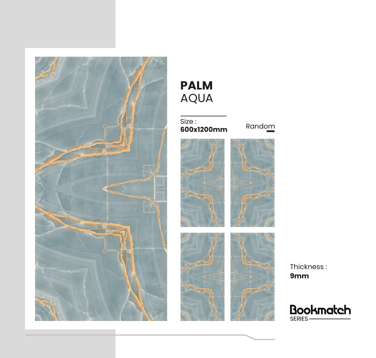 Bookmatch Series Catalogue - Design 12 - 600x1200mm Bookmatch