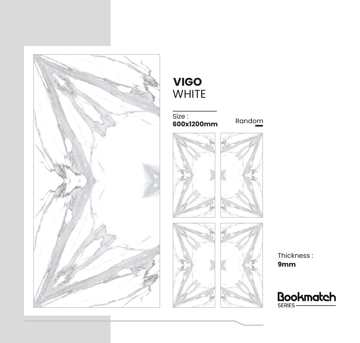 Bookmatch Series Catalogue - Design 25 - 600x1200mm Bookmatch