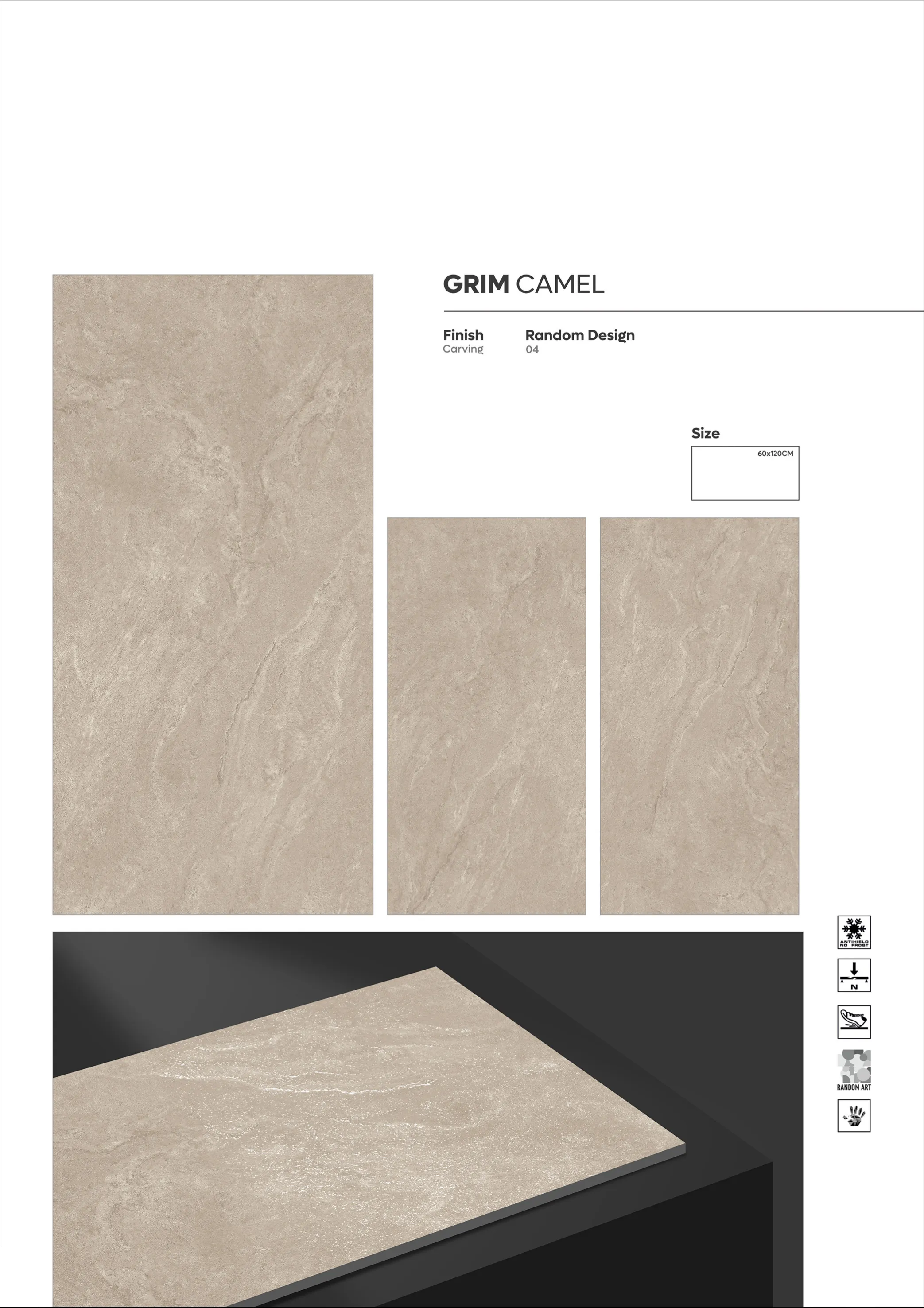 CARVIN SERIES - Design 12 - 600x1200mm Carving