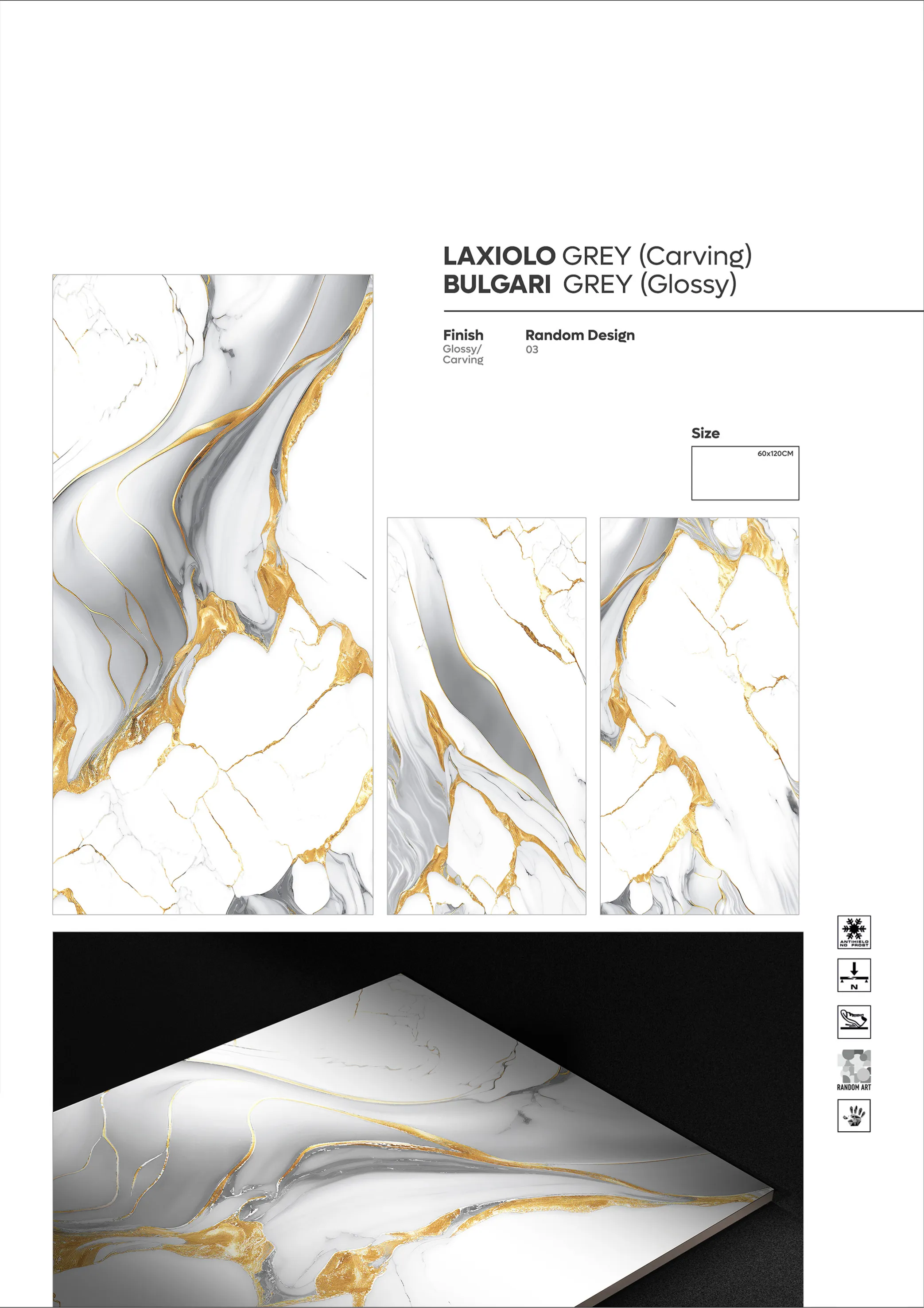 CARVIN SERIES - Design 21 - 600x1200mm Carving