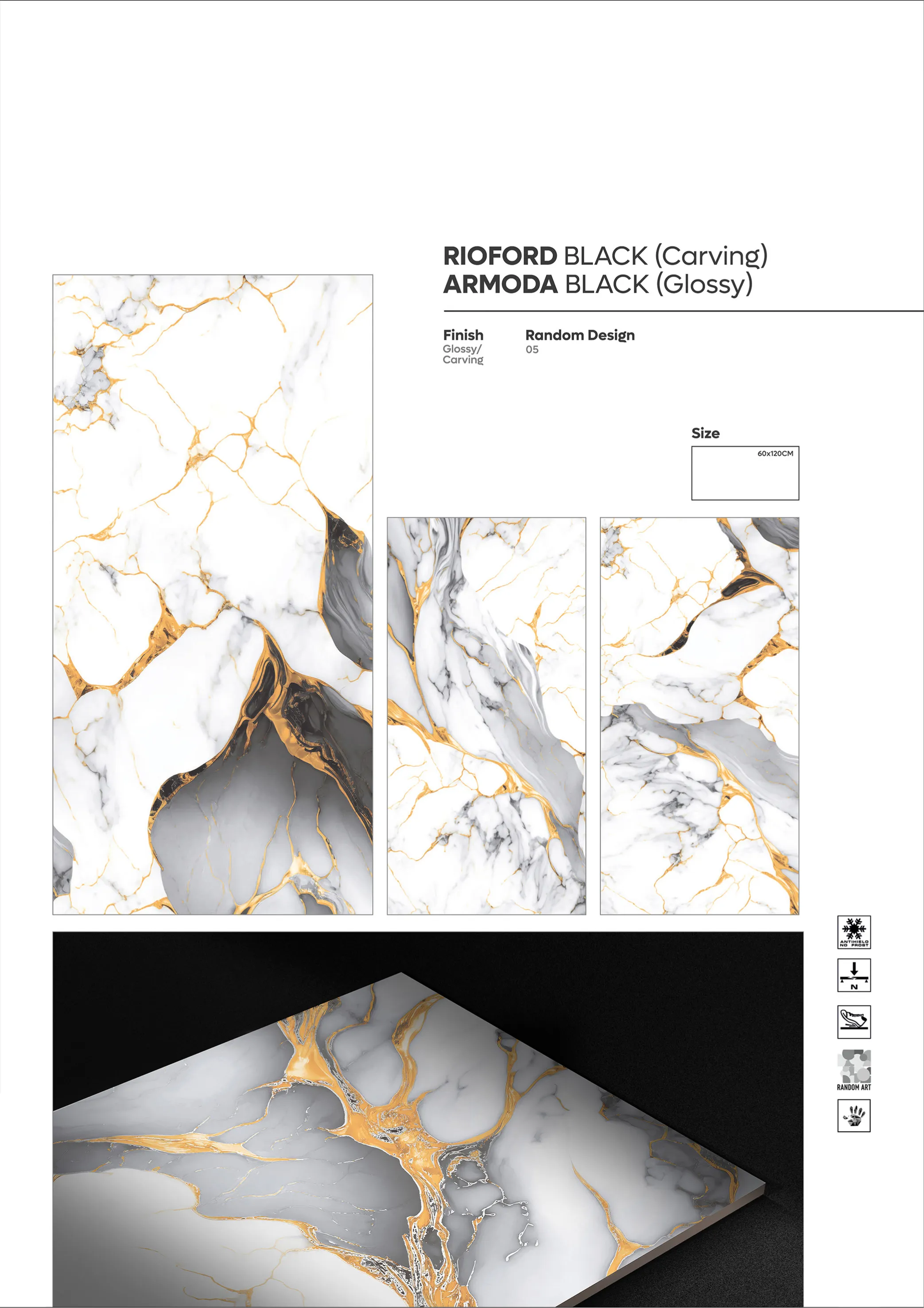 CARVIN SERIES - Design 22 - 600x1200mm Carving