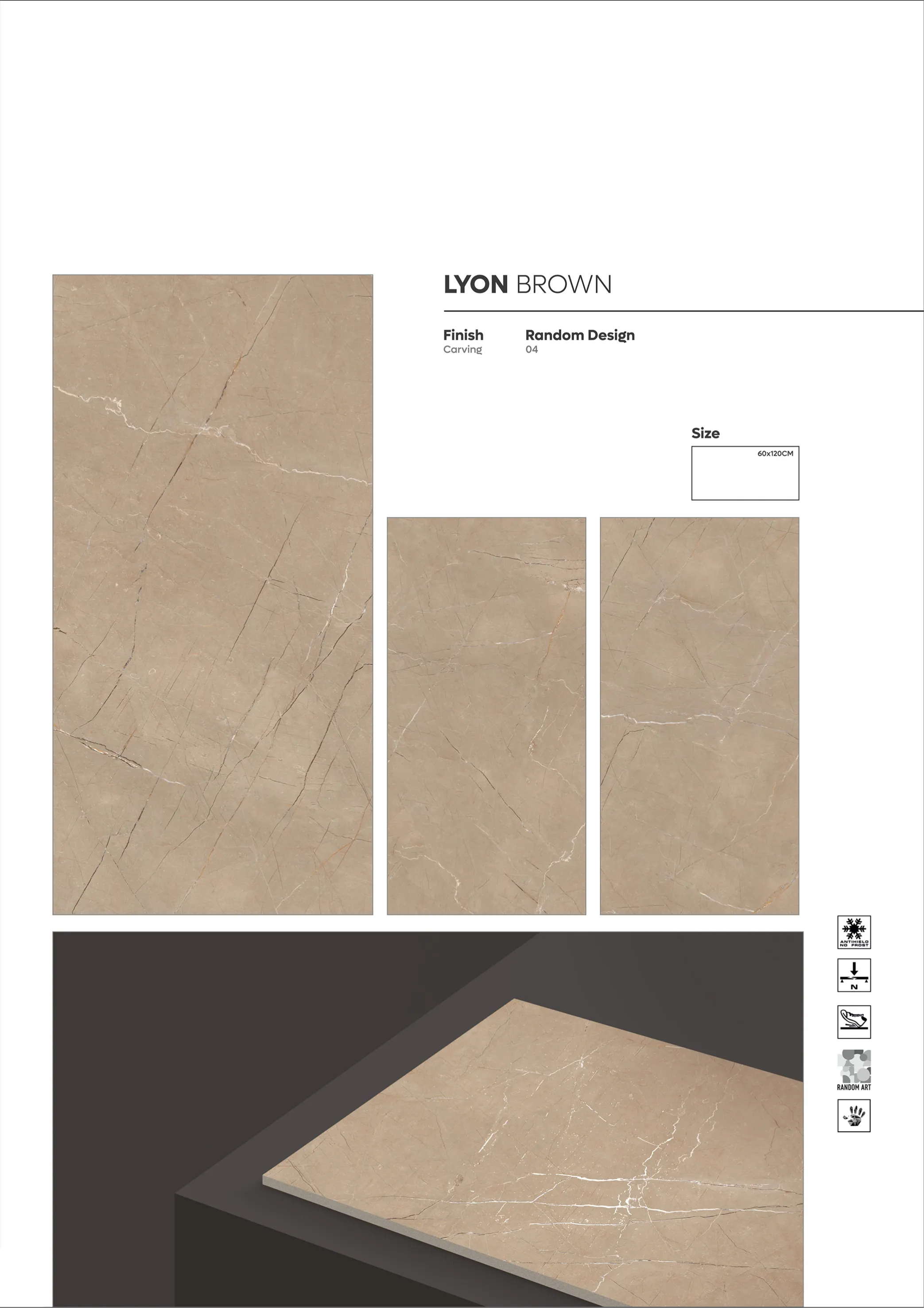 CARVIN SERIES - Design 25 - 600x1200mm Carving