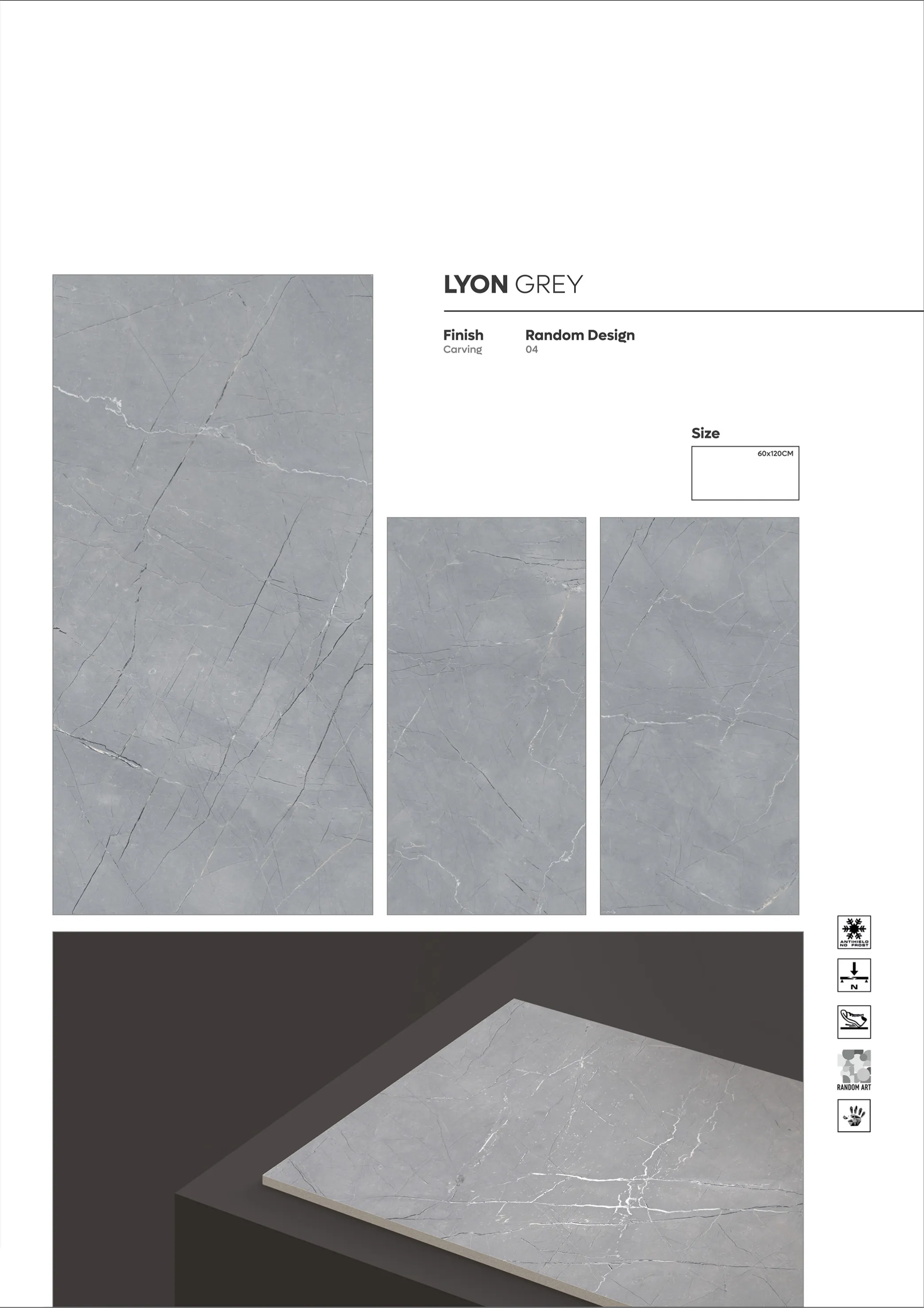 CARVIN SERIES - Design 29 - 600x1200mm Carving