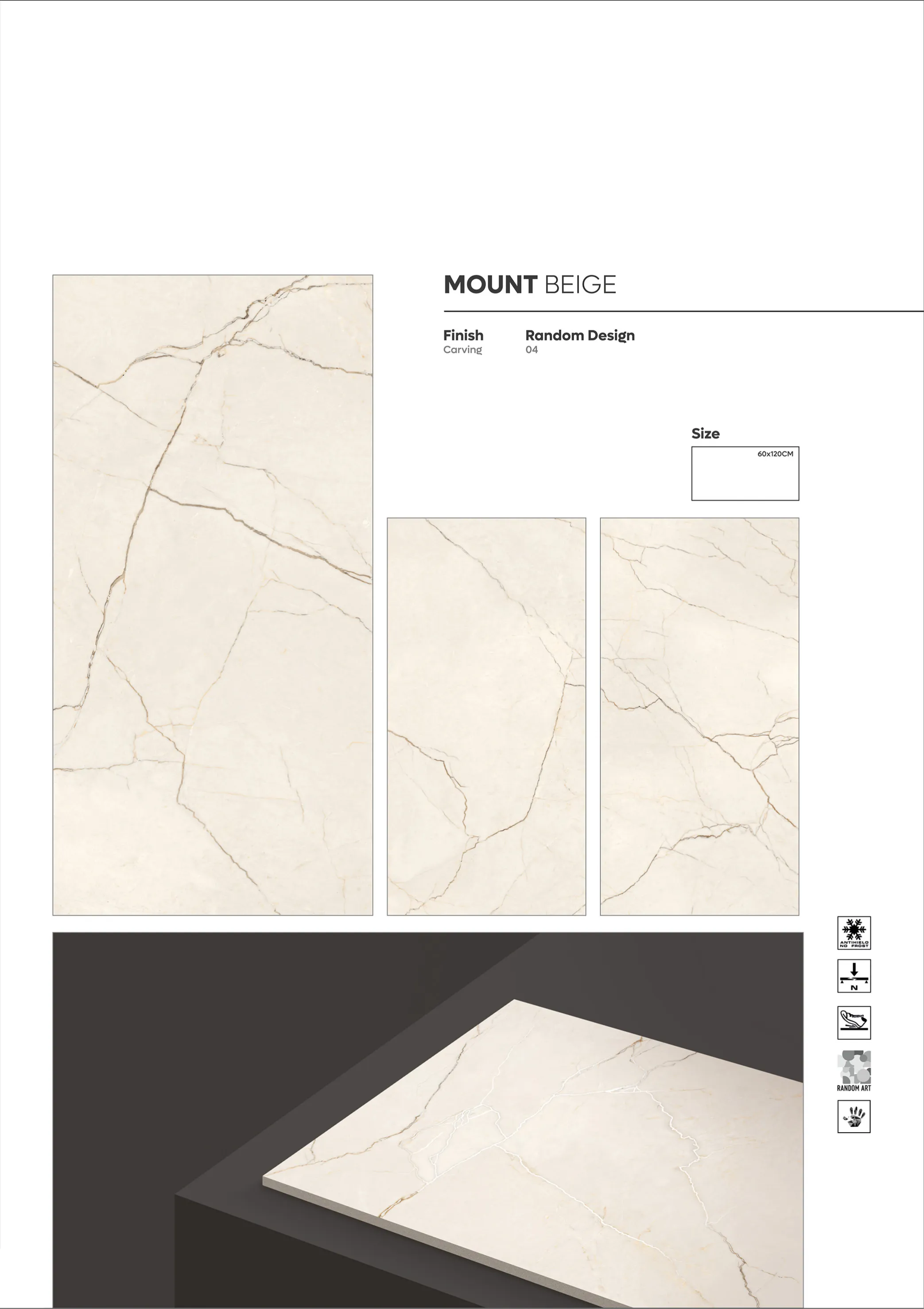 CARVIN SERIES - Design 53 - 600x1200mm Carving