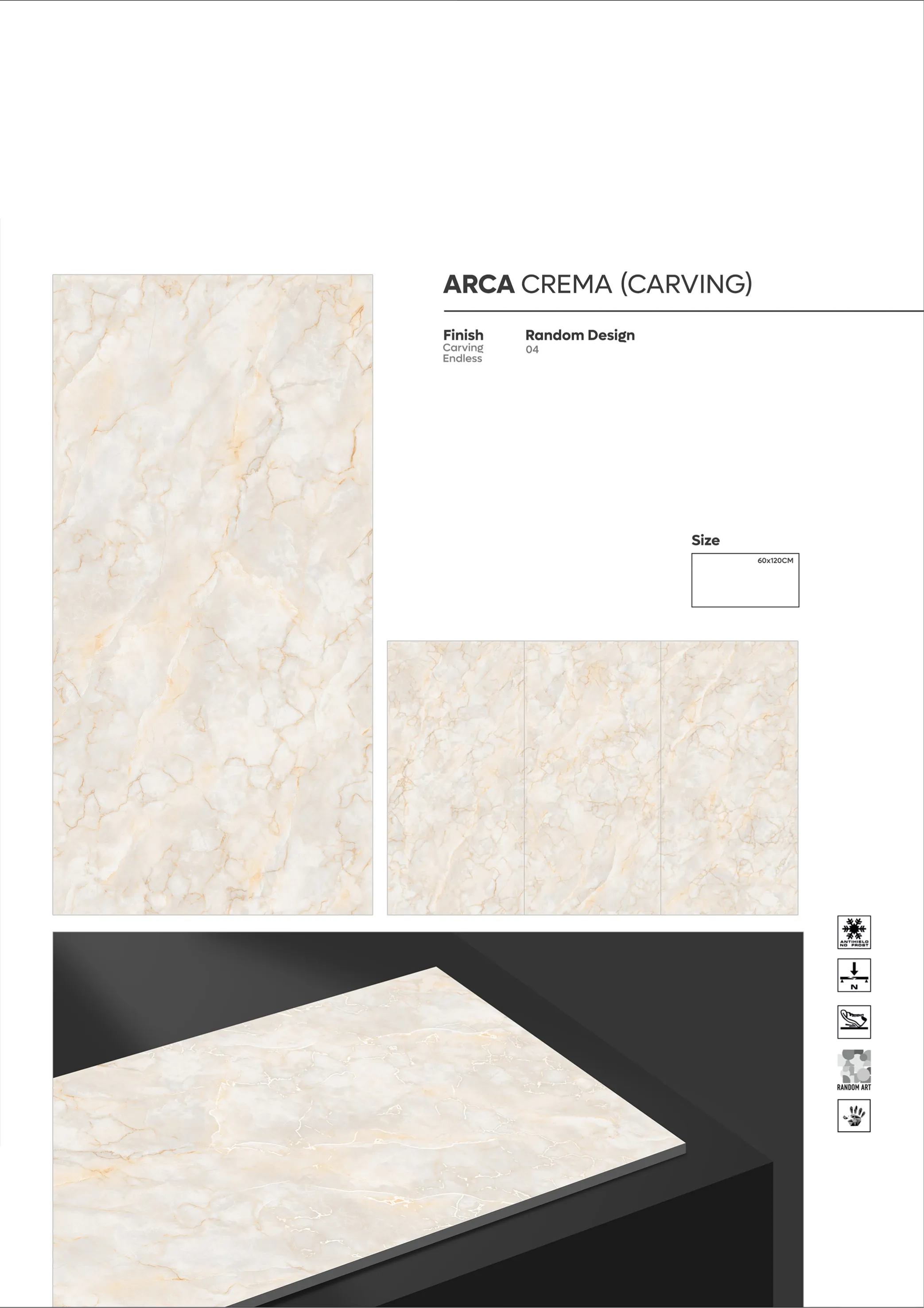 CARVING ENDLESS - Design 3 - 600x1200mm Carving