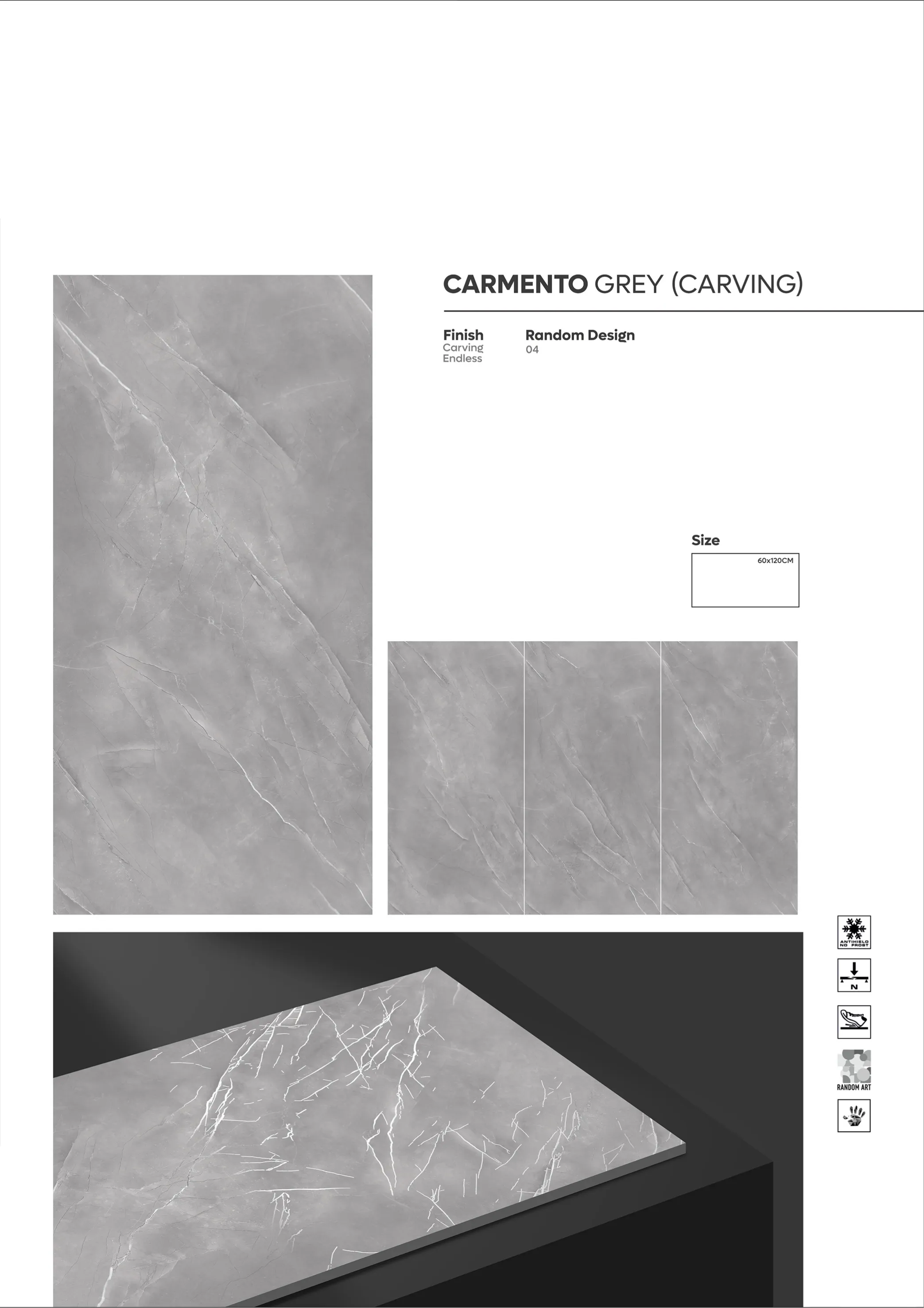 CARVING ENDLESS - Design 5 - 600x1200mm Carving