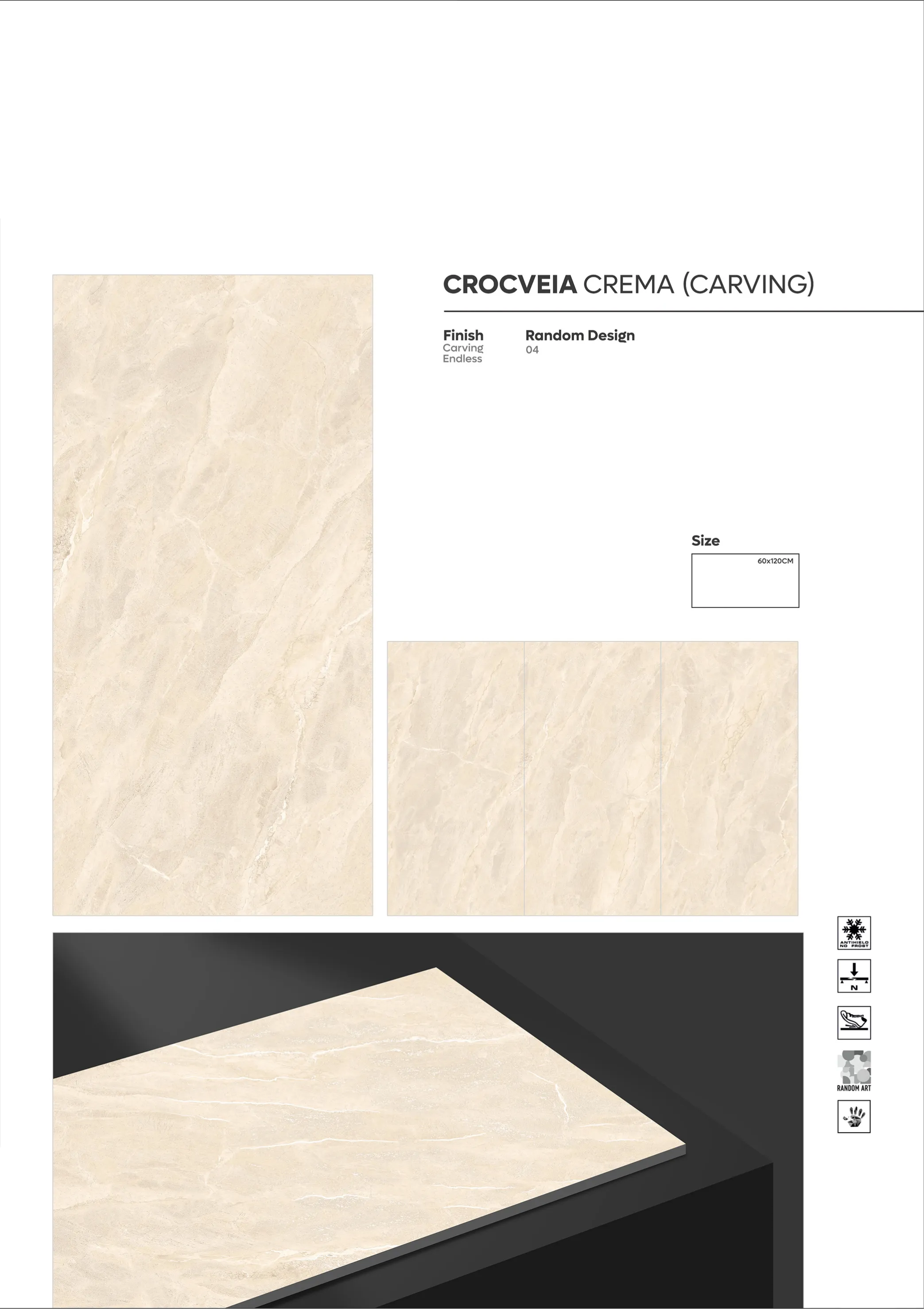 CARVING ENDLESS - Design 7 - 600x1200mm Carving