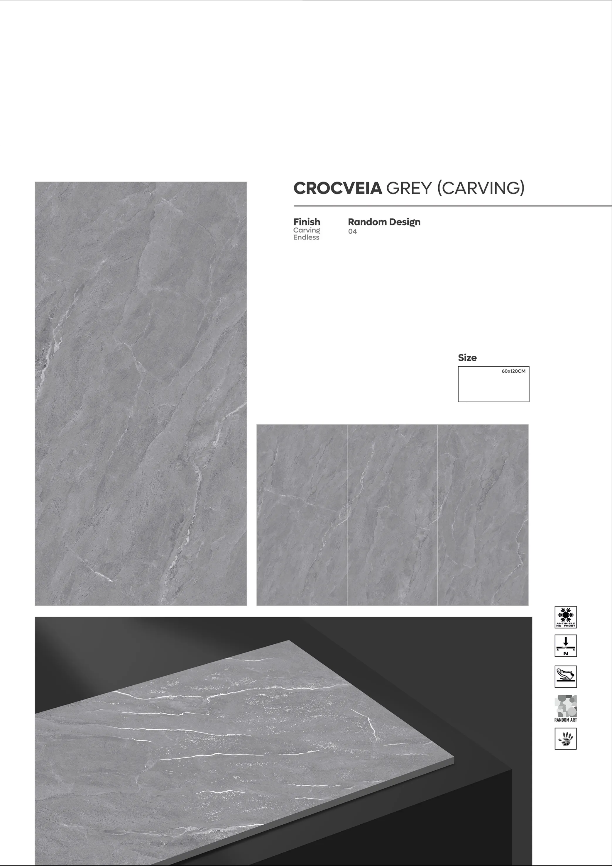 CARVING ENDLESS - Design 8 - 600x1200mm Carving