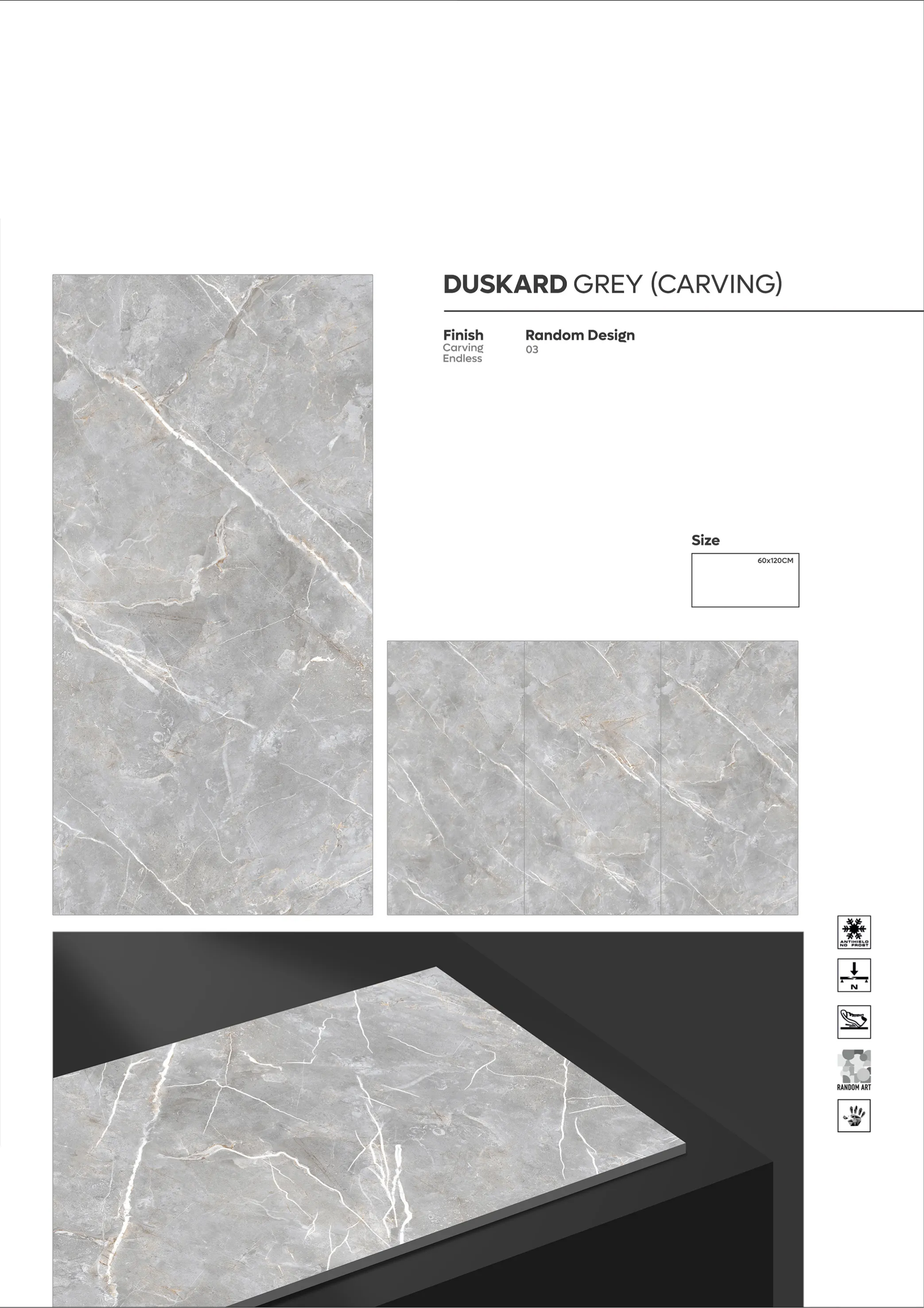 CARVING ENDLESS - Design 10 - 600x1200mm Carving
