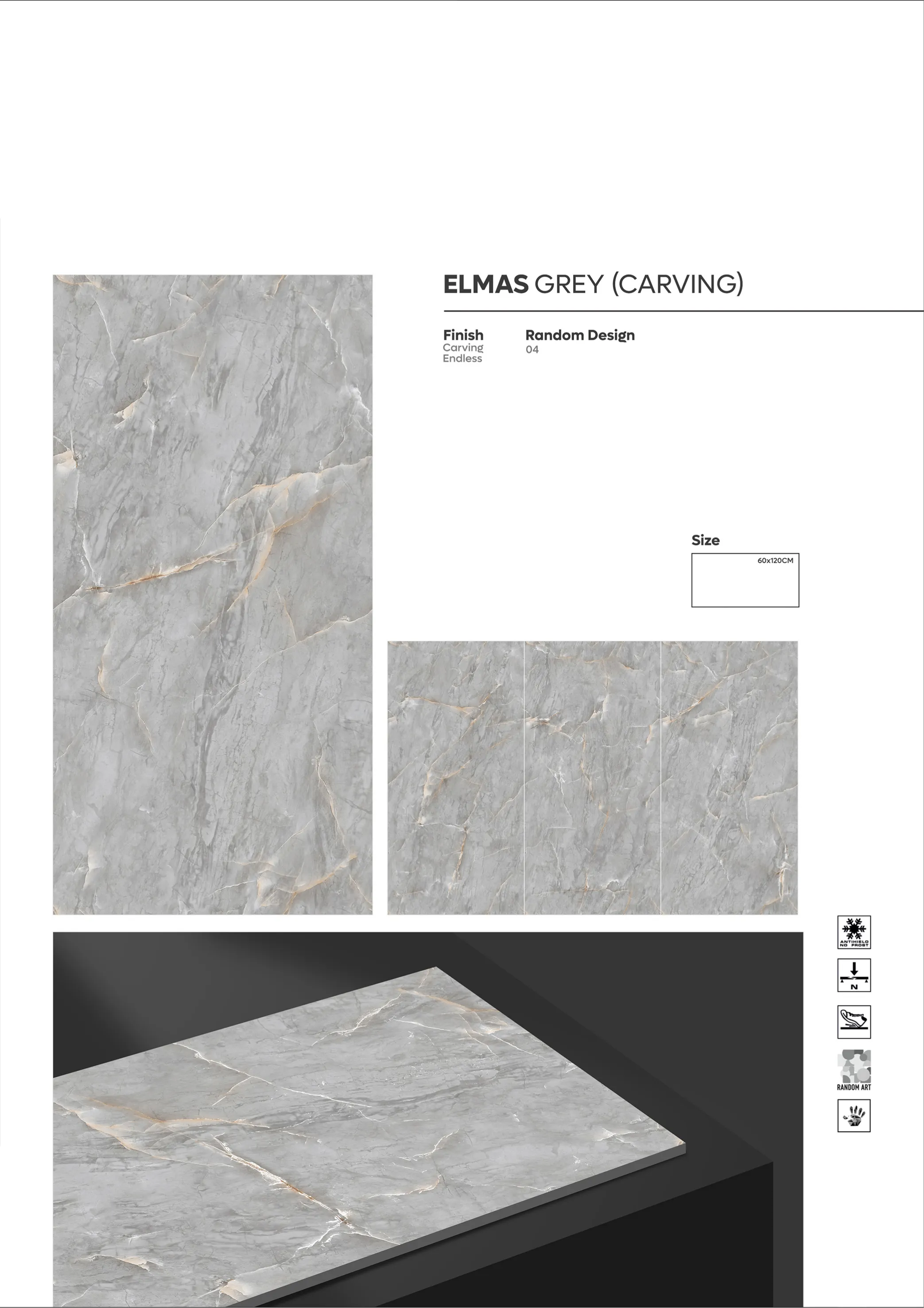 CARVING ENDLESS - Design 14 - 600x1200mm Carving