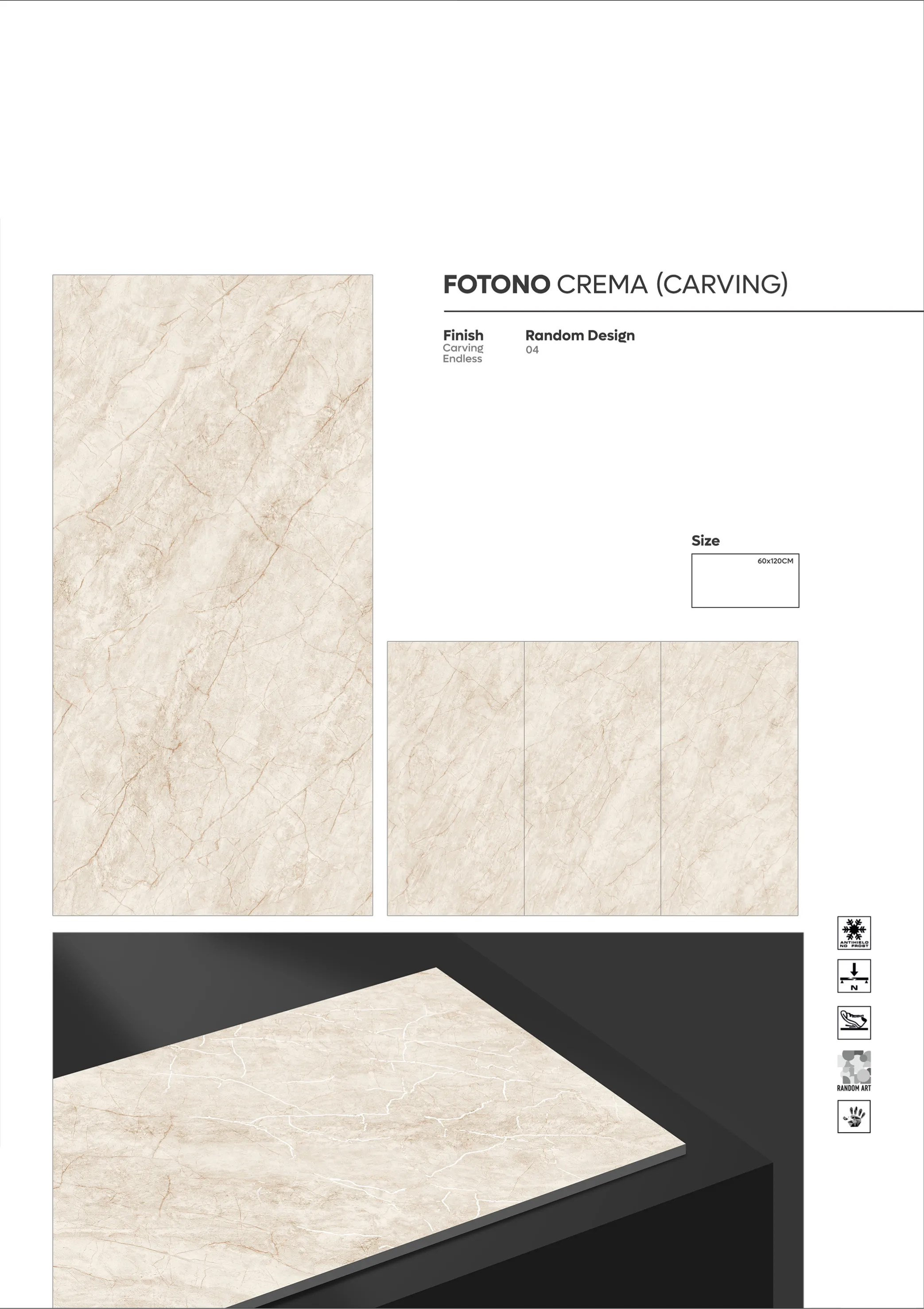 CARVING ENDLESS - Design 17 - 600x1200mm Carving