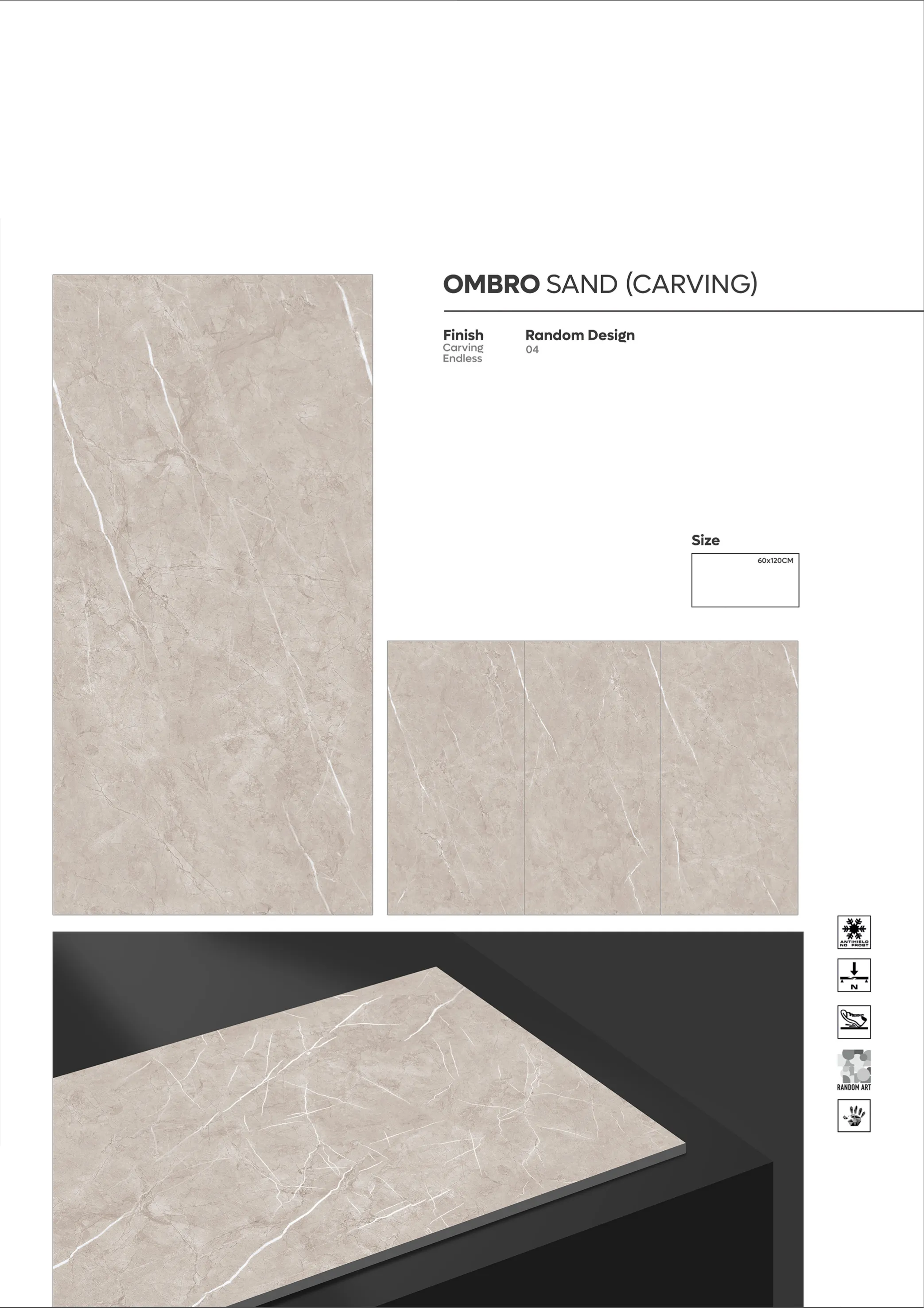 CARVING ENDLESS - Design 25 - 600x1200mm Carving