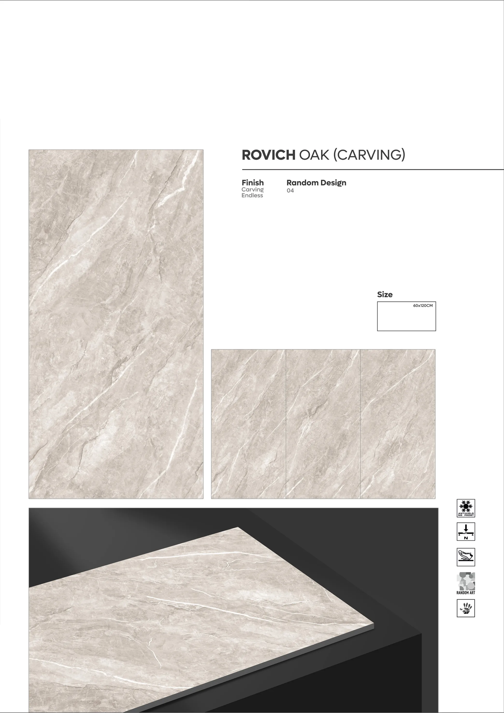 CARVING ENDLESS - Design 26 - 600x1200mm Carving