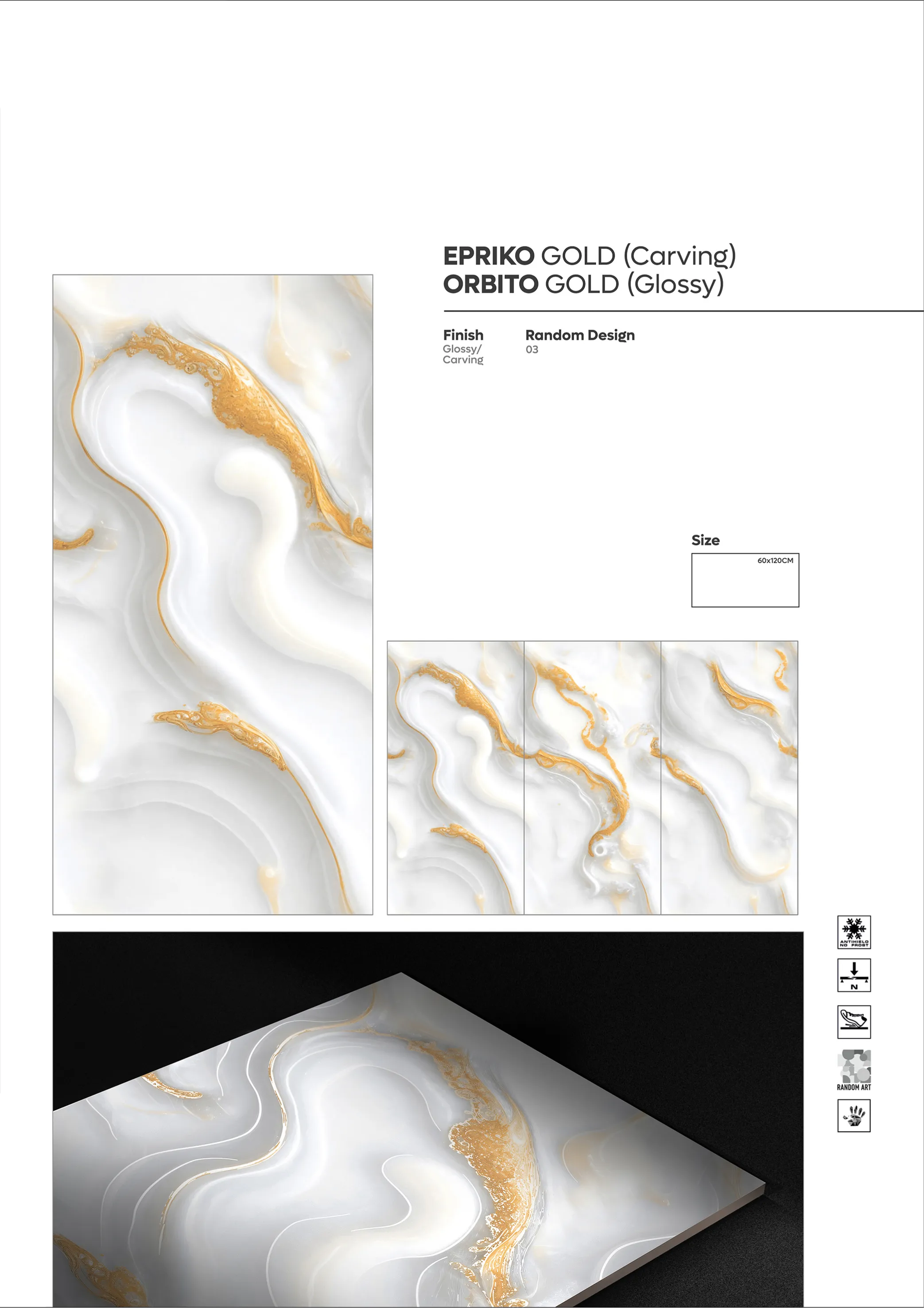 CARVING ENDLESS - Design 37 - 600x1200mm Carving