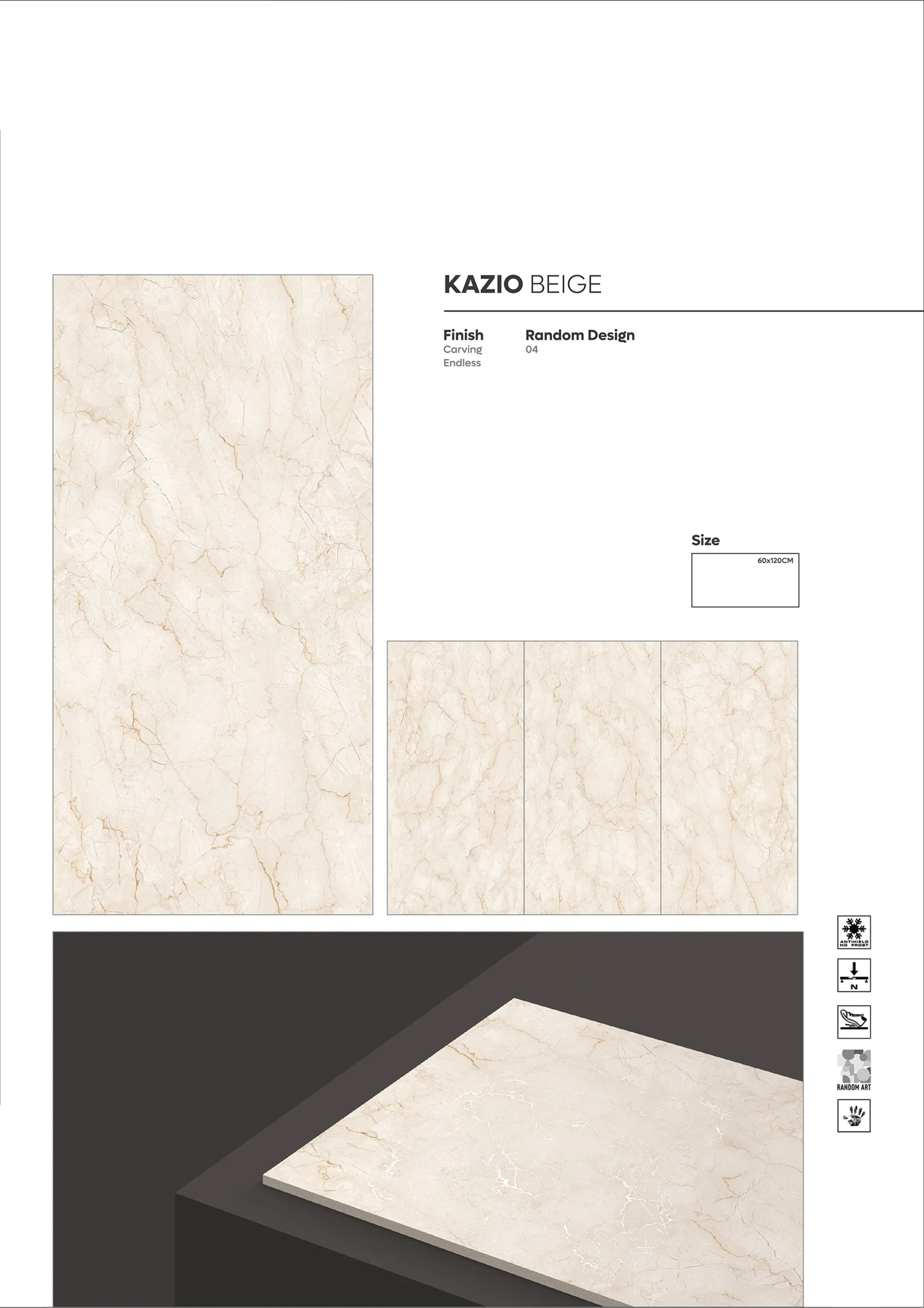 CARVING ENDLESS - Design 46 - 600x1200mm Carving