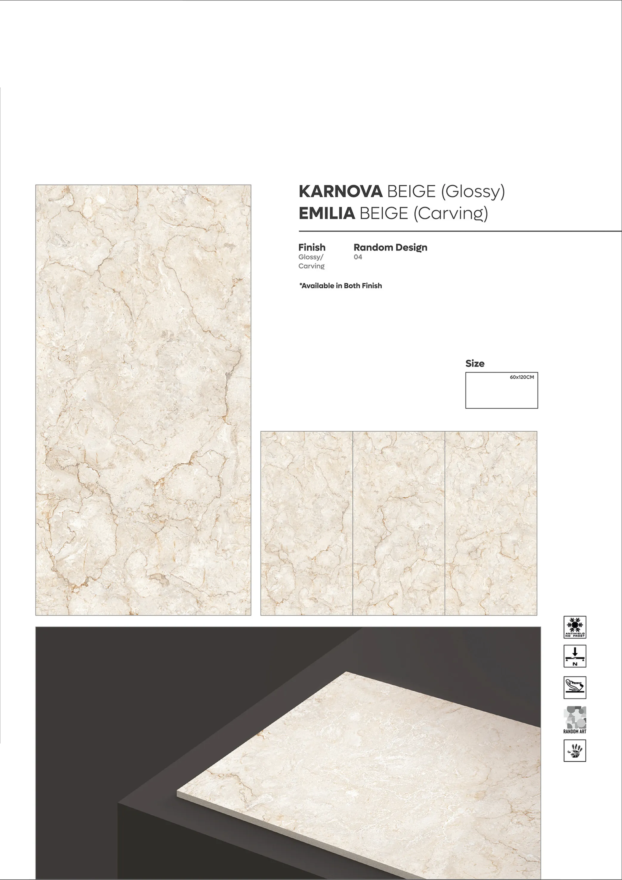 CARVING ENDLESS - Design 58 - 600x1200mm Carving