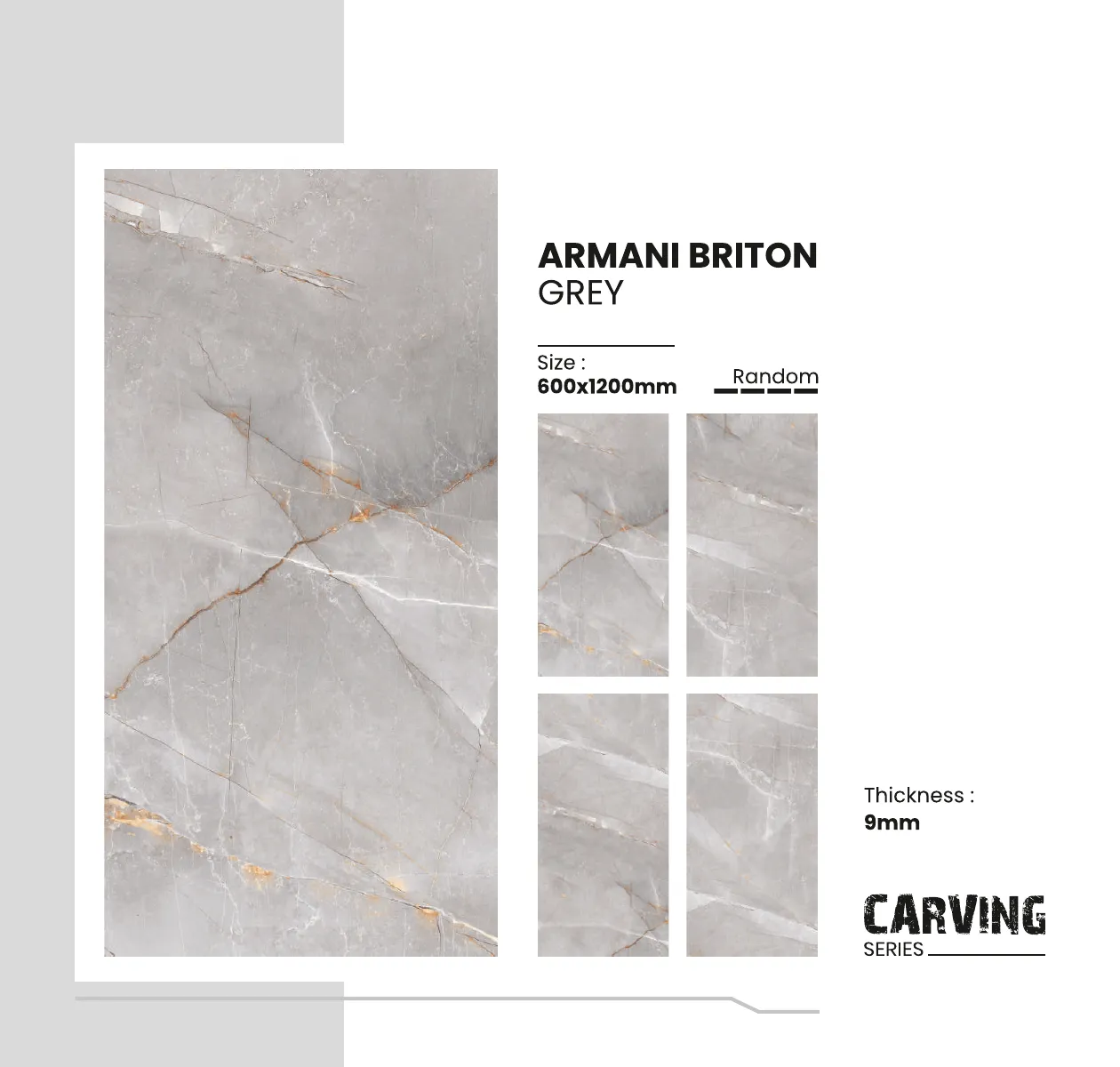 Carving Series Catalogue - Design 5 - 600x1200mm Carving