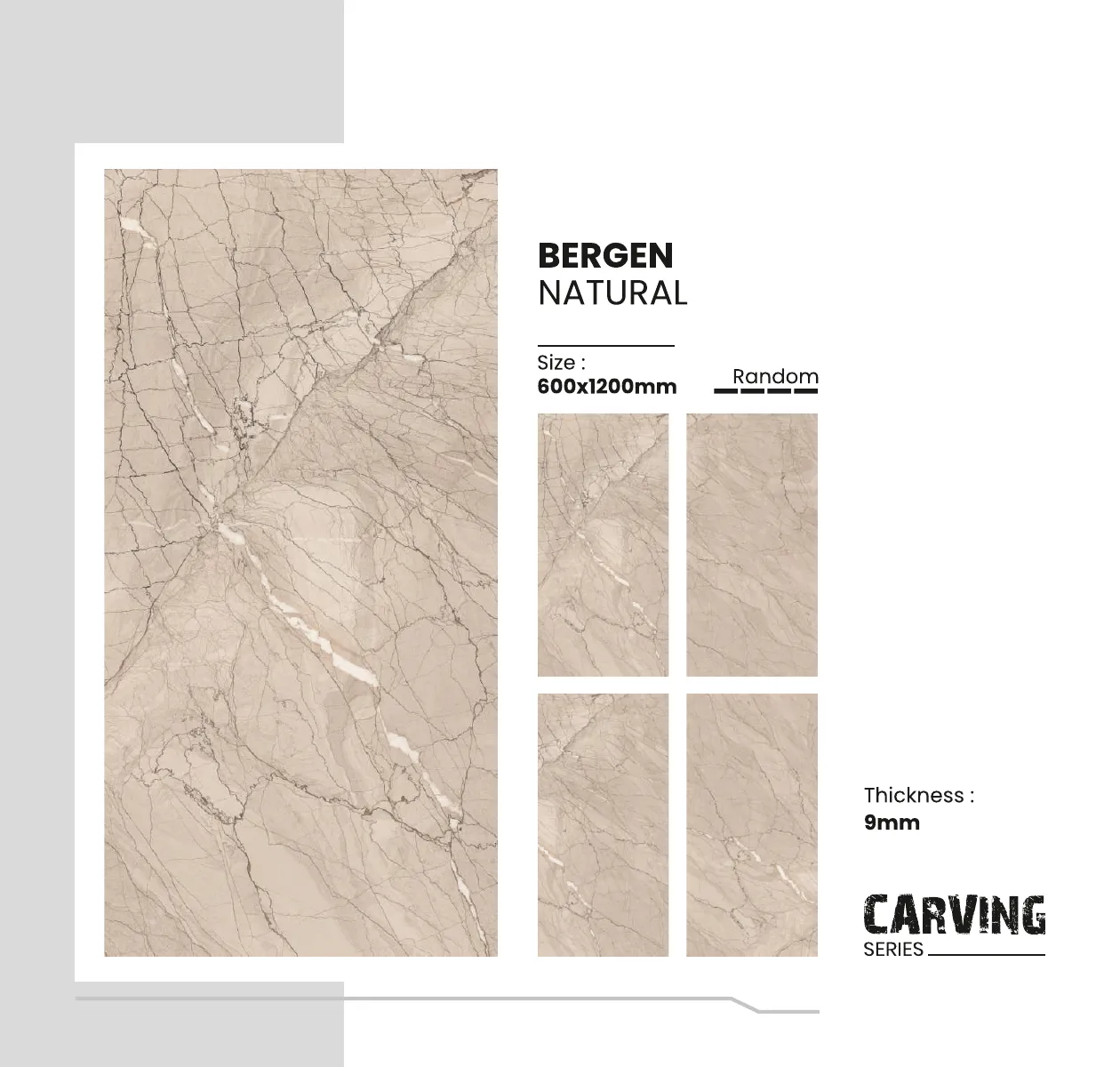 Carving Series Catalogue - Design 8 - 600x1200mm Carving