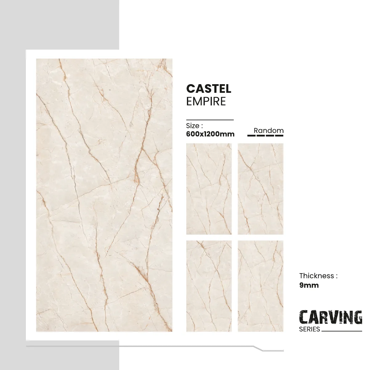 Carving Series Catalogue - Design 10 - 600x1200mm Carving