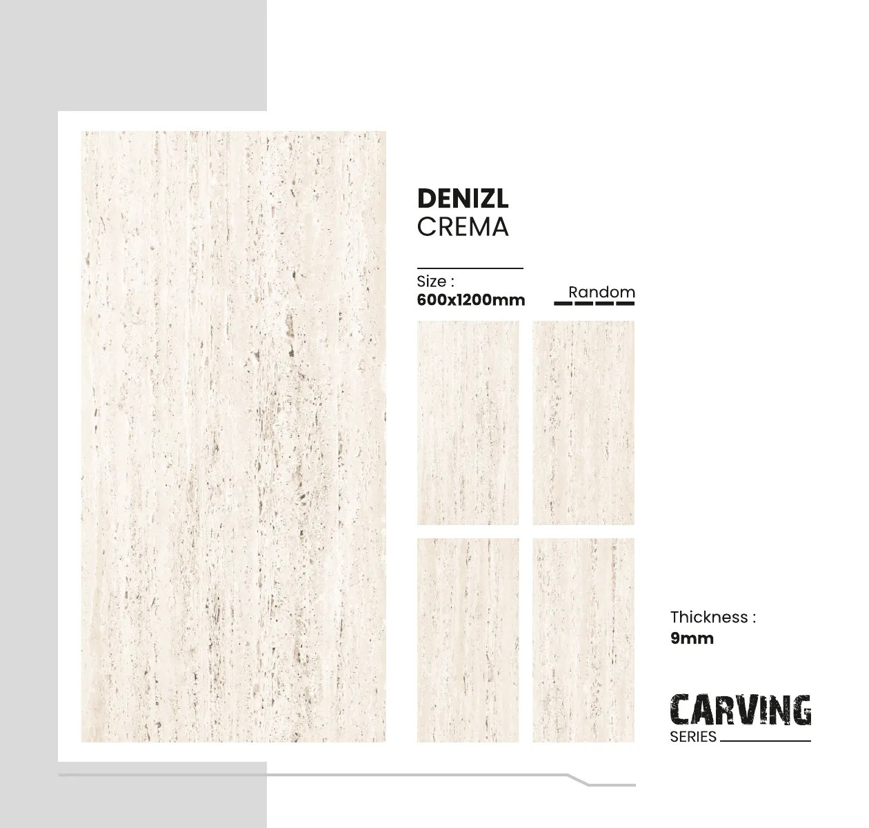Carving Series Catalogue - Design 16 - 600x1200mm Carving