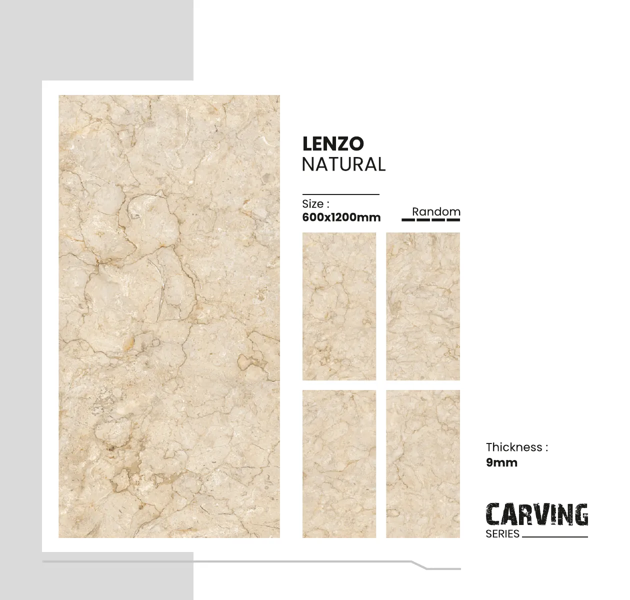 Carving Series Catalogue - Design 29 - 600x1200mm Carving